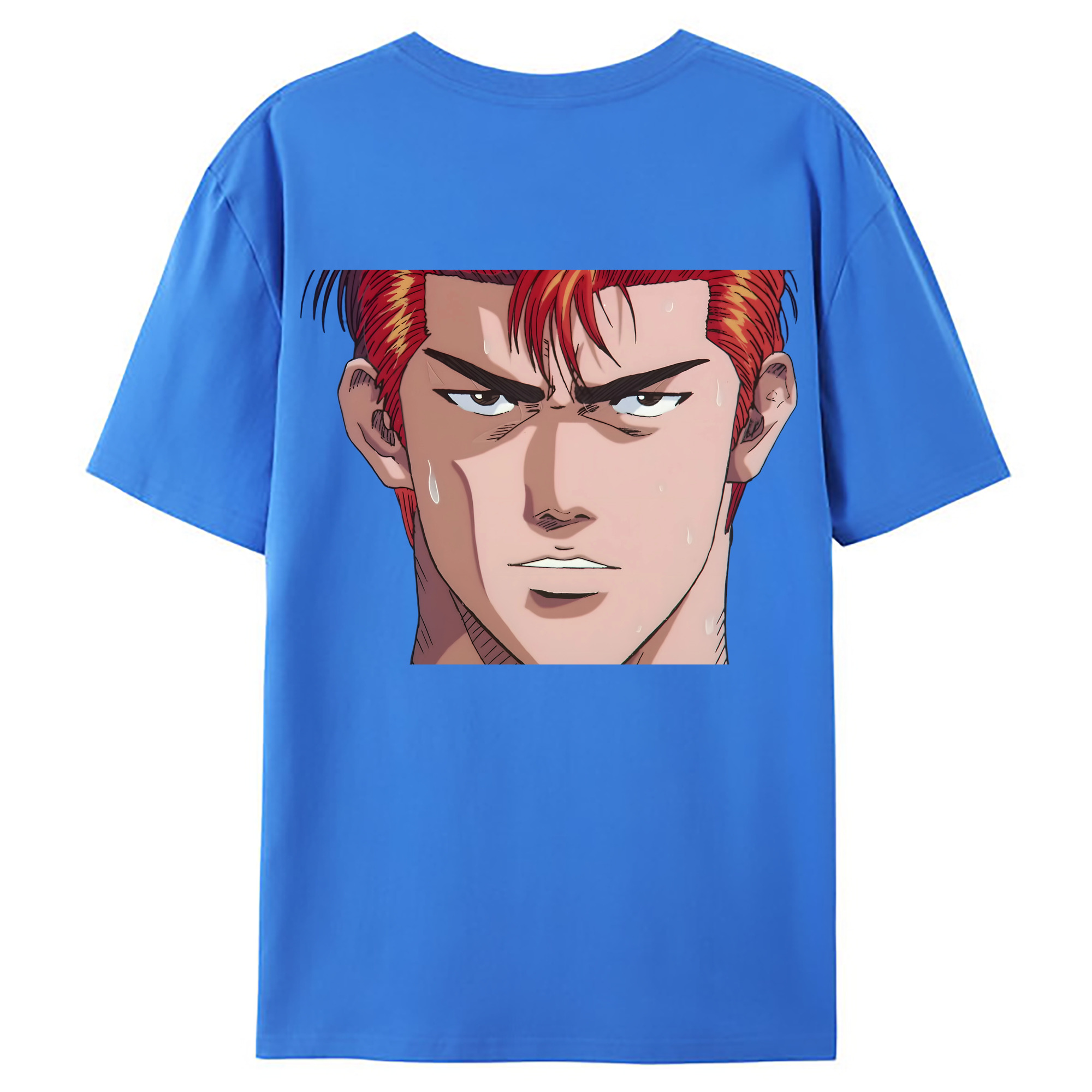 （画像用） SLAM DUNK／スラムダンク 綿100％ メンズ半袖Tシャツ（バックプリント） 通気性