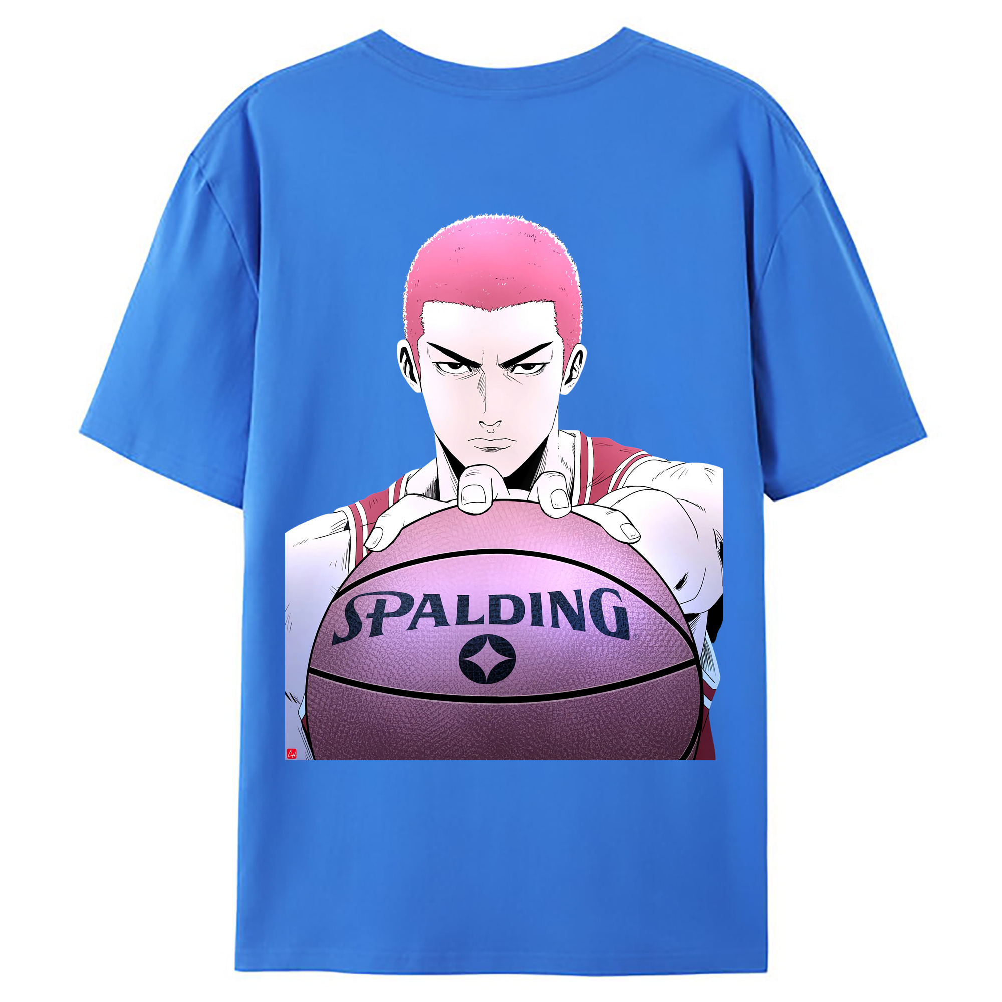 （画像用） SLAM DUNK／スラムダンク 綿100％ メンズ半袖Tシャツ（バックプリント） 通気性