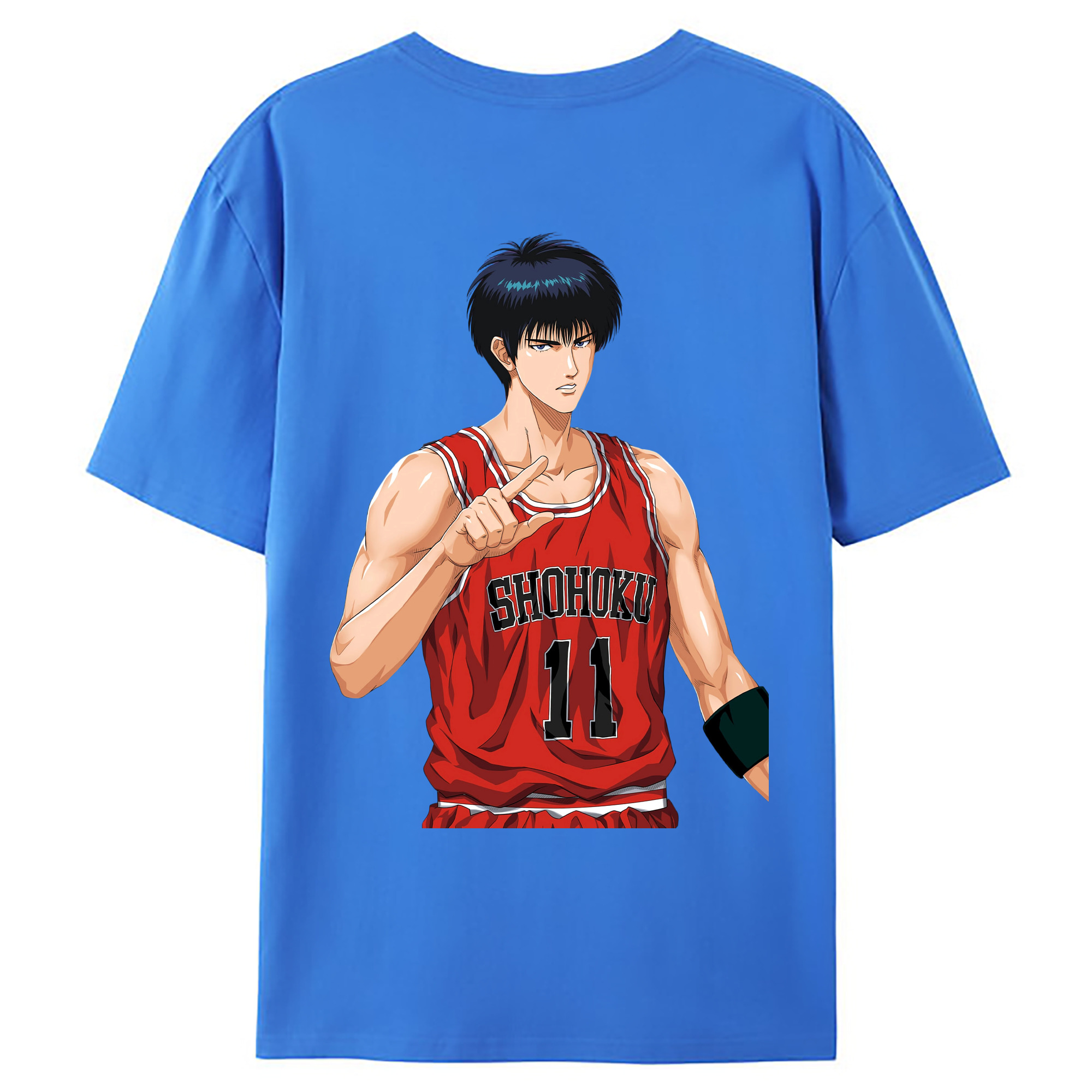 （画像用） SLAM DUNK／スラムダンク 綿100％ メンズ半袖Tシャツ（バックプリント） 通気性