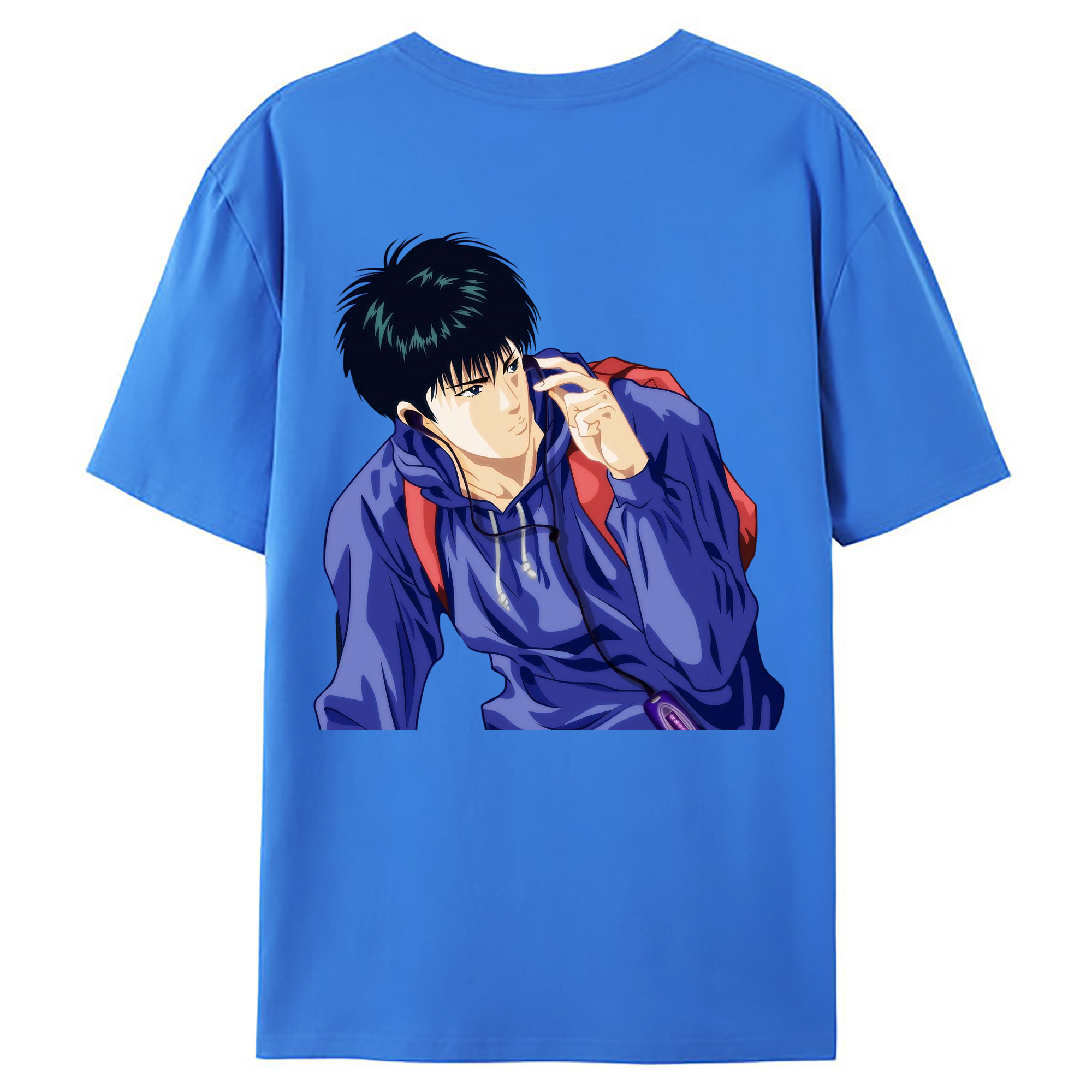 （画像用） SLAM DUNK／スラムダンク 綿100％ メンズ半袖Tシャツ（バックプリント） 通気性