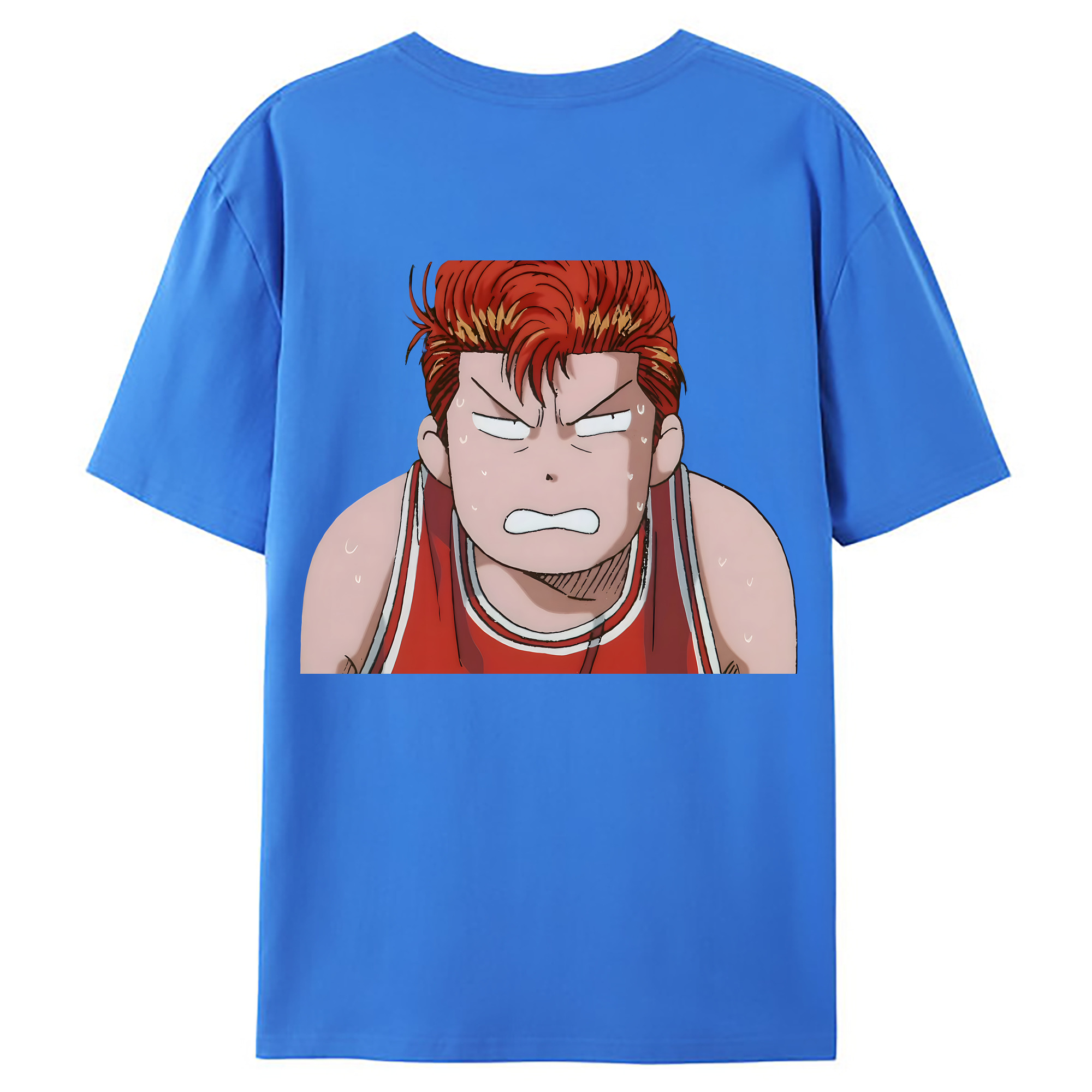 （画像用） SLAM DUNK／スラムダンク 綿100％ メンズ半袖Tシャツ（バックプリント） 通気性