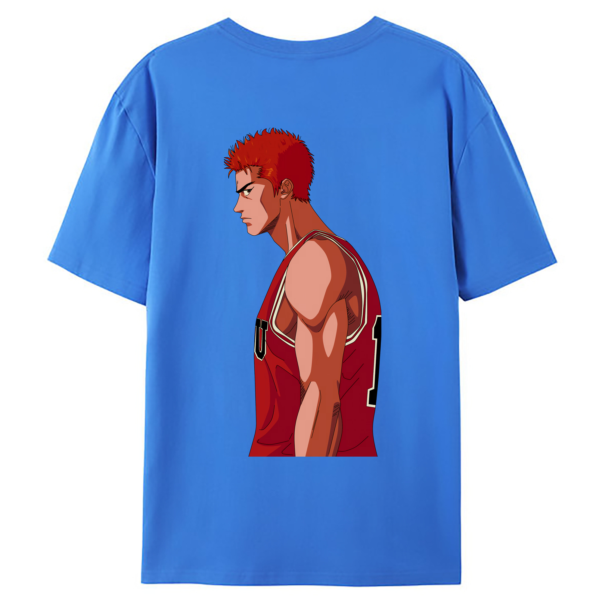 （画像用） SLAM DUNK／スラムダンク 綿100％ メンズ半袖Tシャツ（バックプリント） 通気性
