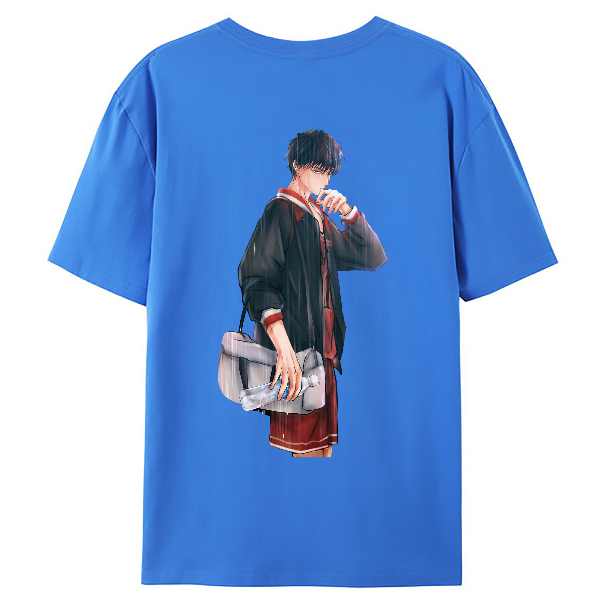 （画像用） SLAM DUNK／スラムダンク 綿100％ メンズ半袖Tシャツ（バックプリント） 通気性