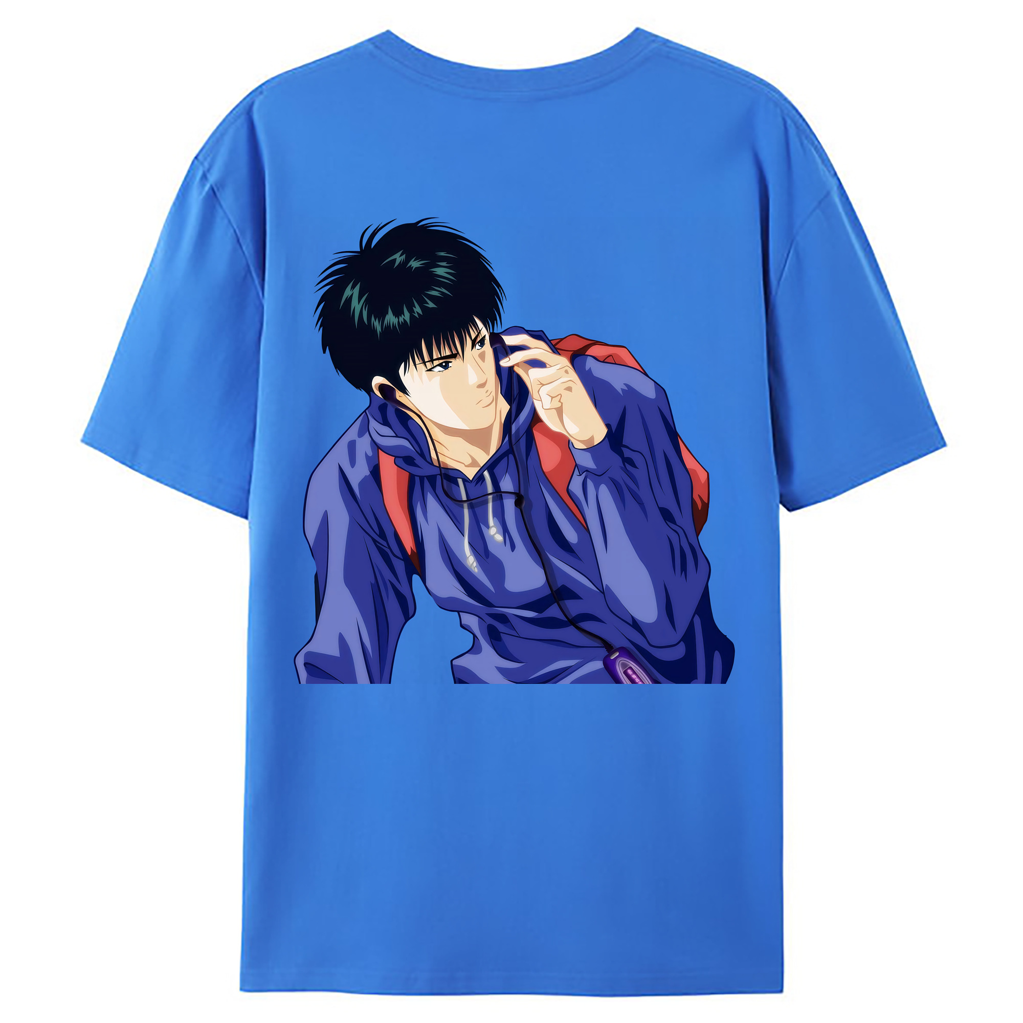 （画像用） SLAM DUNK／スラムダンク 綿100％ メンズ半袖Tシャツ（バックプリント） 通気性