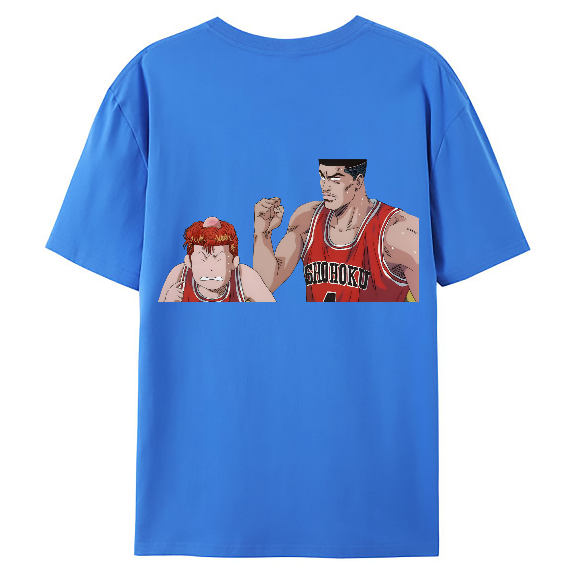 （画像用） SLAM DUNK／スラムダンク 綿100％ メンズ半袖Tシャツ（バックプリント） 通気性