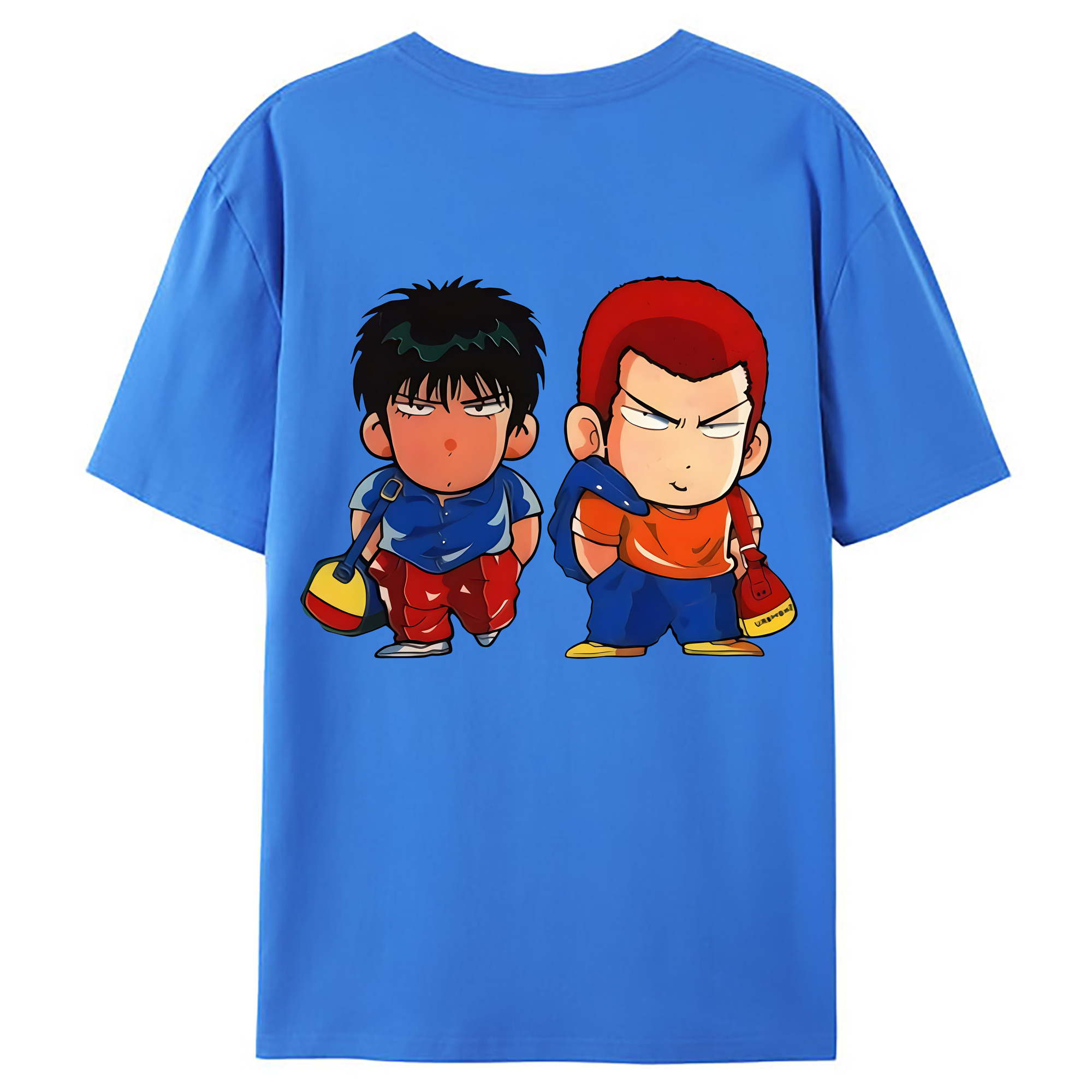 （画像用） SLAM DUNK／スラムダンク 綿100％ メンズ半袖Tシャツ（バックプリント） 通気性