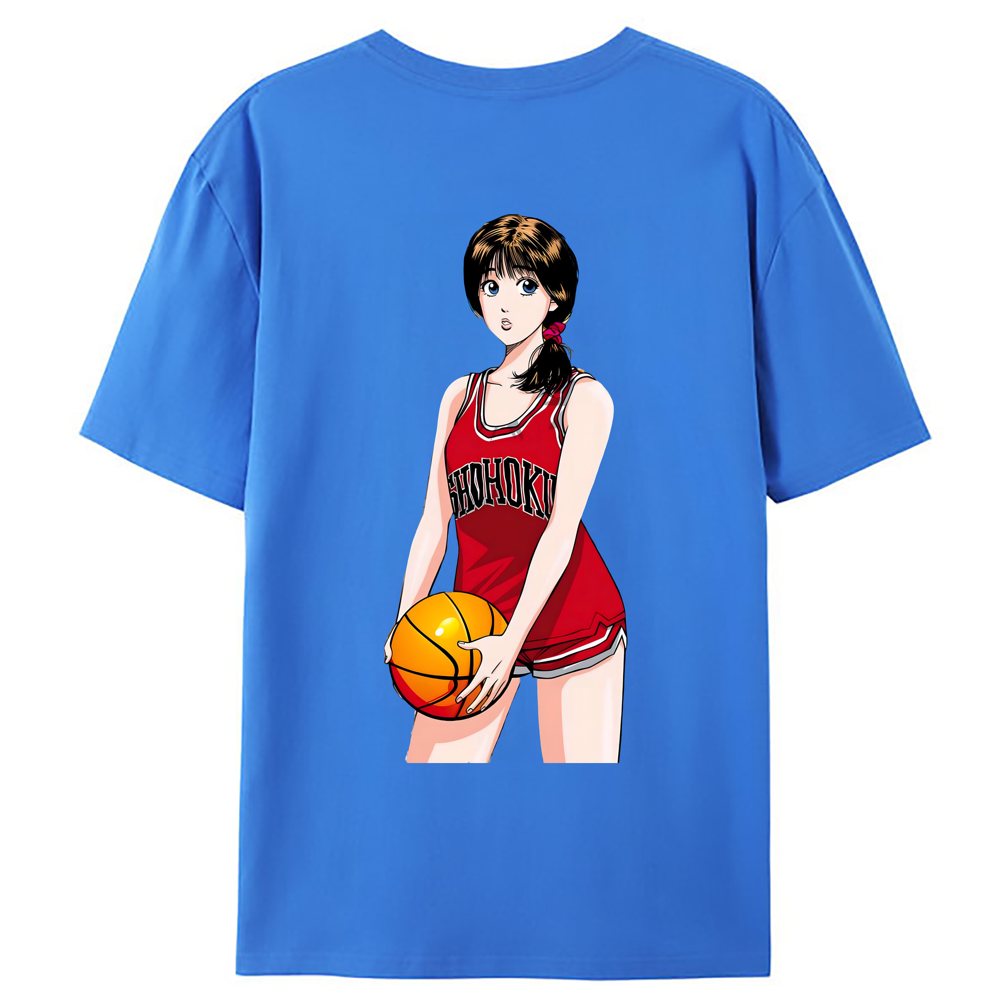 （画像用） SLAM DUNK／スラムダンク 綿100％ メンズ半袖Tシャツ（バックプリント） 通気性