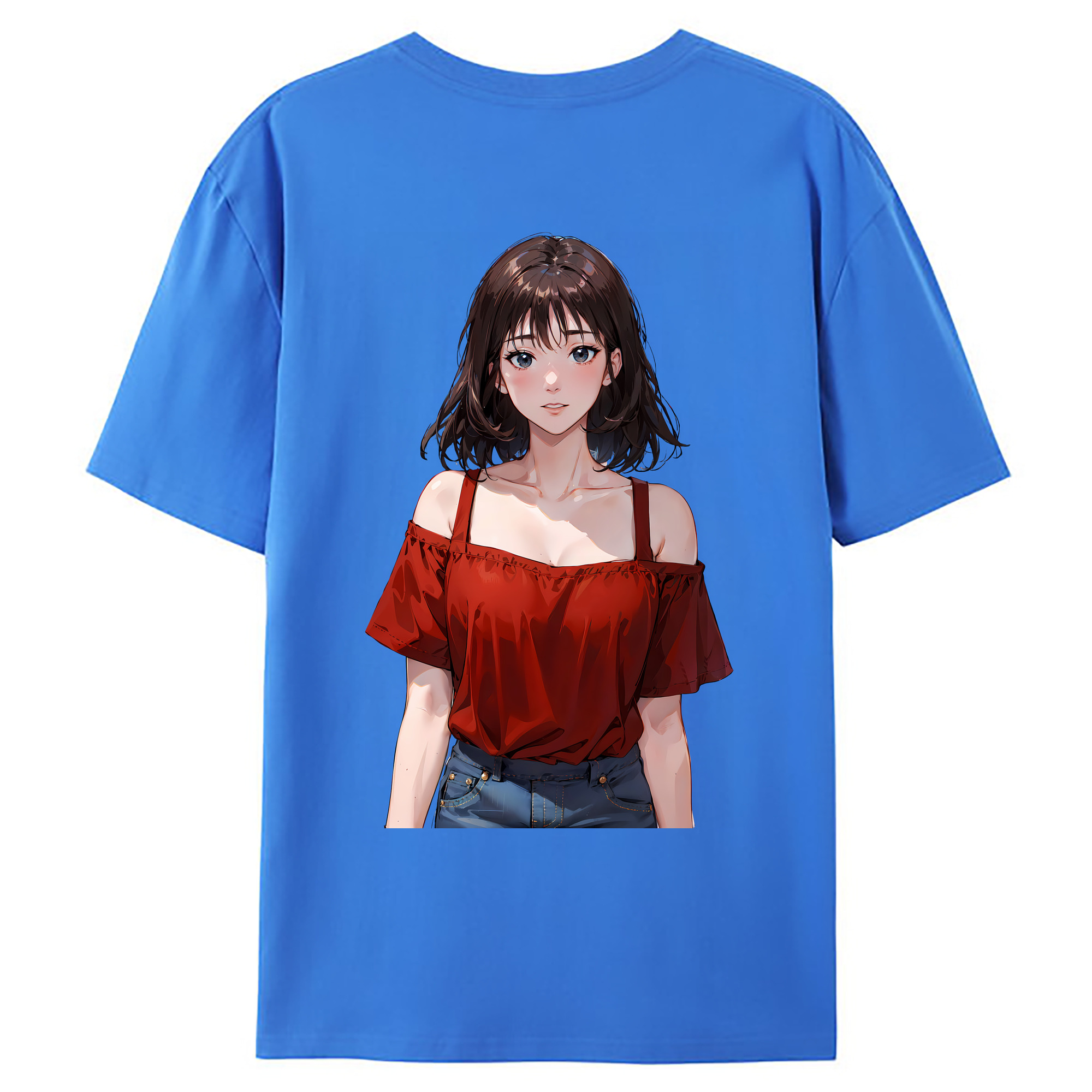 （画像用） SLAM DUNK／スラムダンク 綿100％ メンズ半袖Tシャツ（バックプリント） 通気性