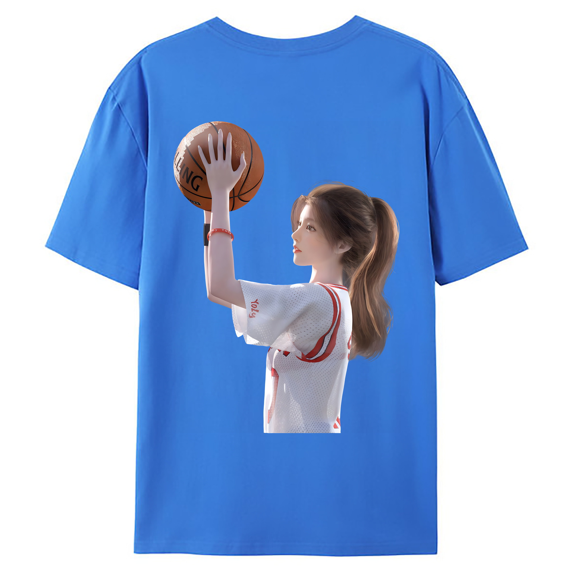 （画像用） SLAM DUNK／スラムダンク 綿100％ メンズ半袖Tシャツ（バックプリント） 通気性