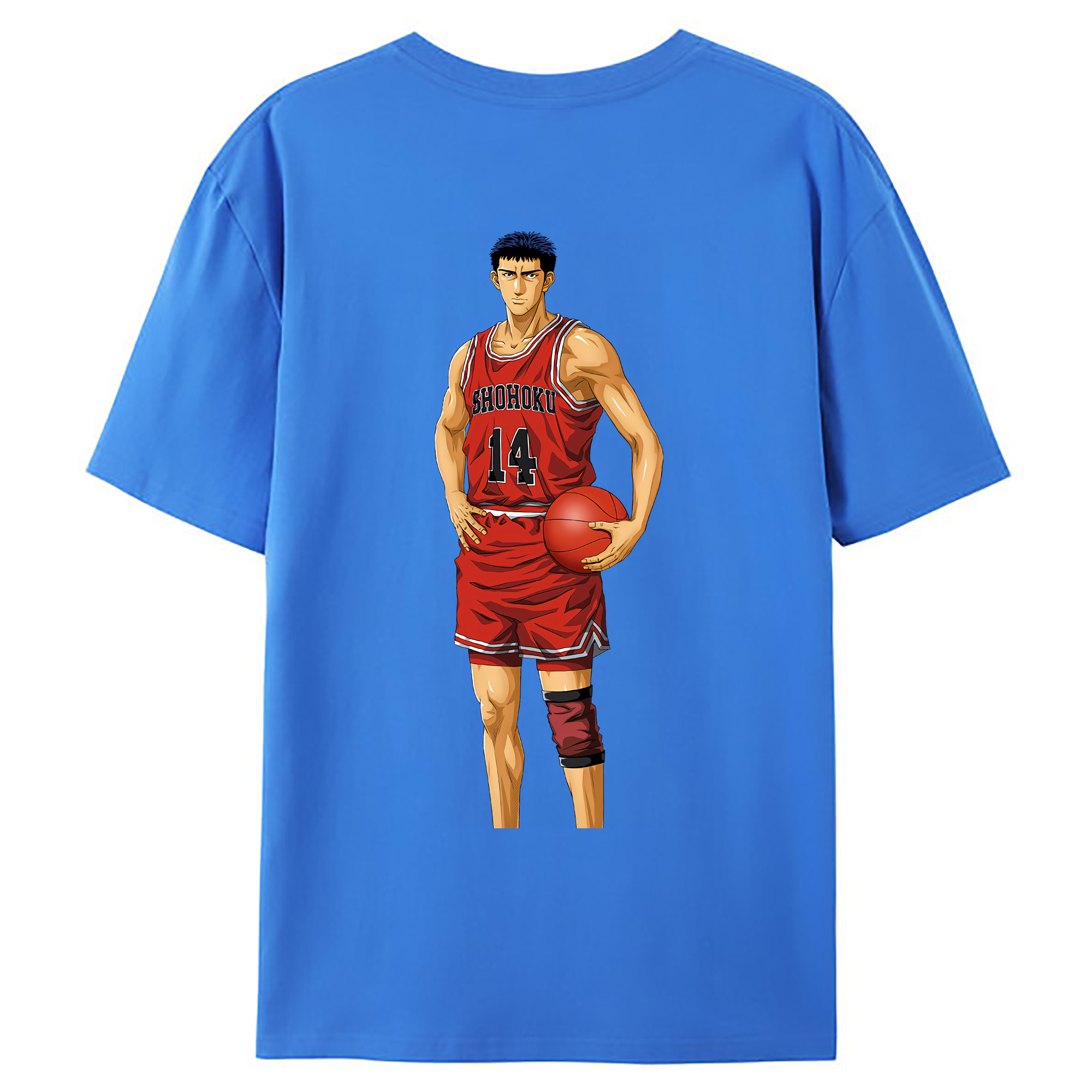 （画像用） SLAM DUNK／スラムダンク 綿100％ メンズ半袖Tシャツ（バックプリント） 通気性