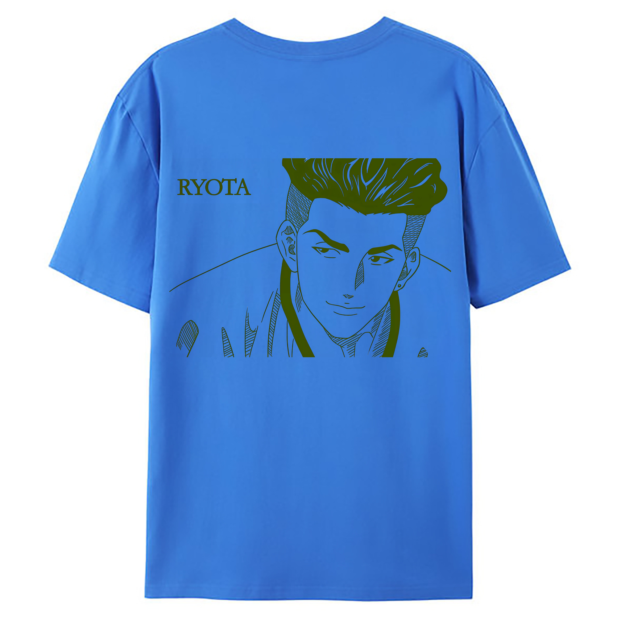 （画像用） SLAM DUNK／スラムダンク 綿100％ メンズ半袖Tシャツ（バックプリント） 通気性