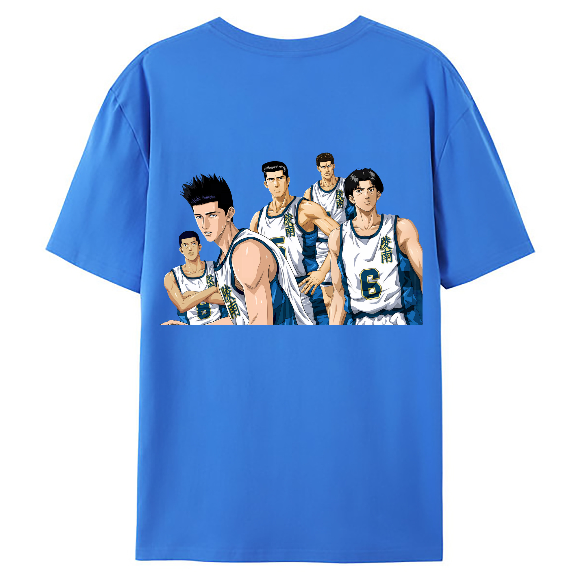 （画像用） SLAM DUNK／スラムダンク 綿100％ メンズ半袖Tシャツ（バックプリント） 通気性