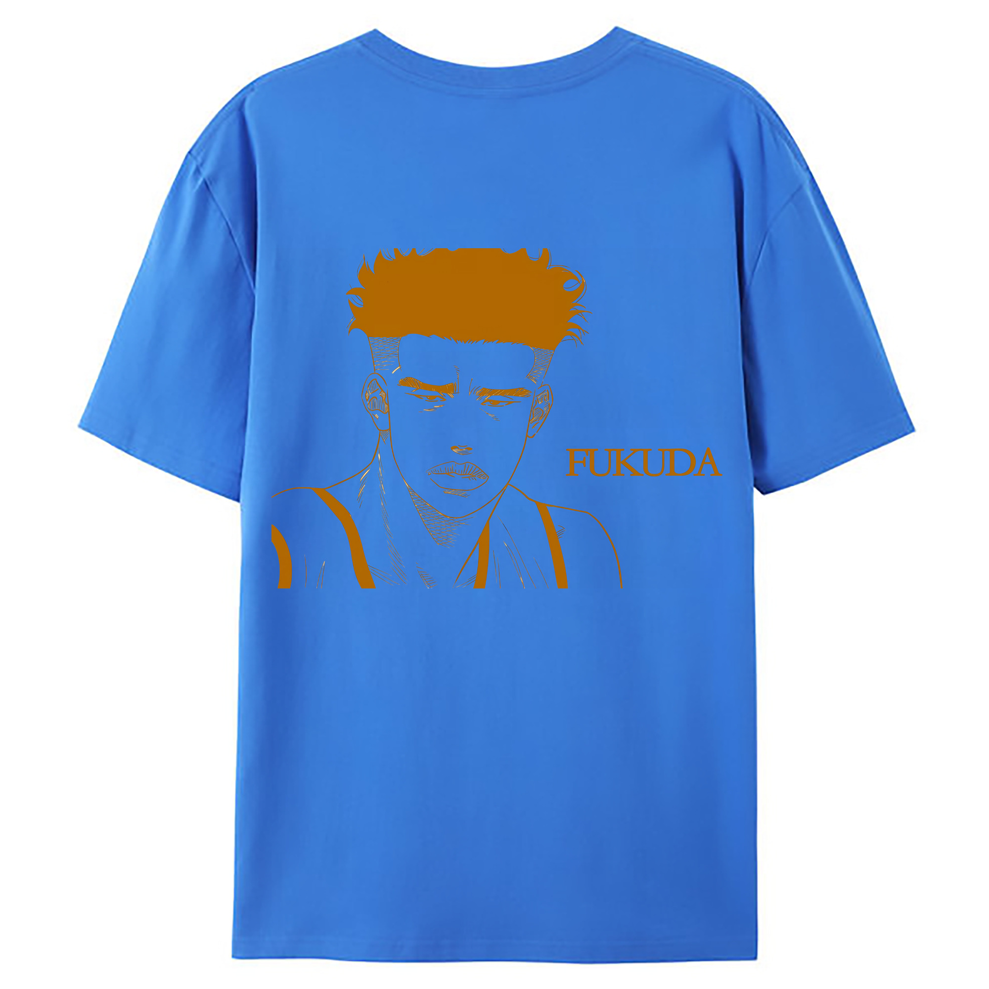 （画像用） SLAM DUNK／スラムダンク 綿100％ メンズ半袖Tシャツ（バックプリント） 通気性