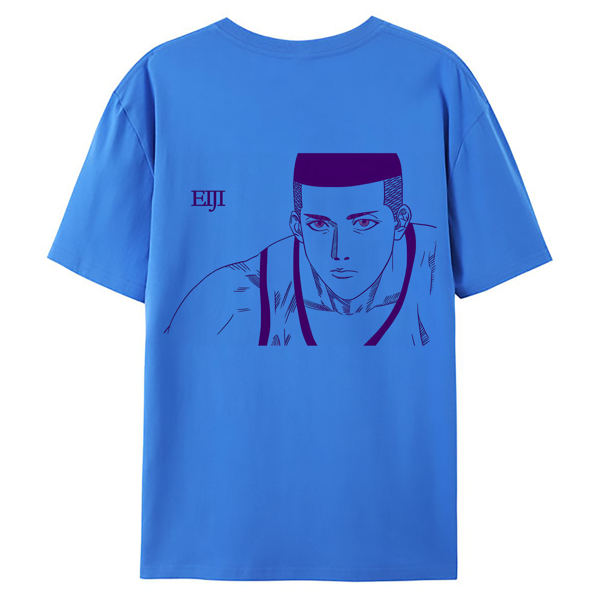 （画像用） SLAM DUNK／スラムダンク 綿100％ メンズ半袖Tシャツ（バックプリント） 通気性