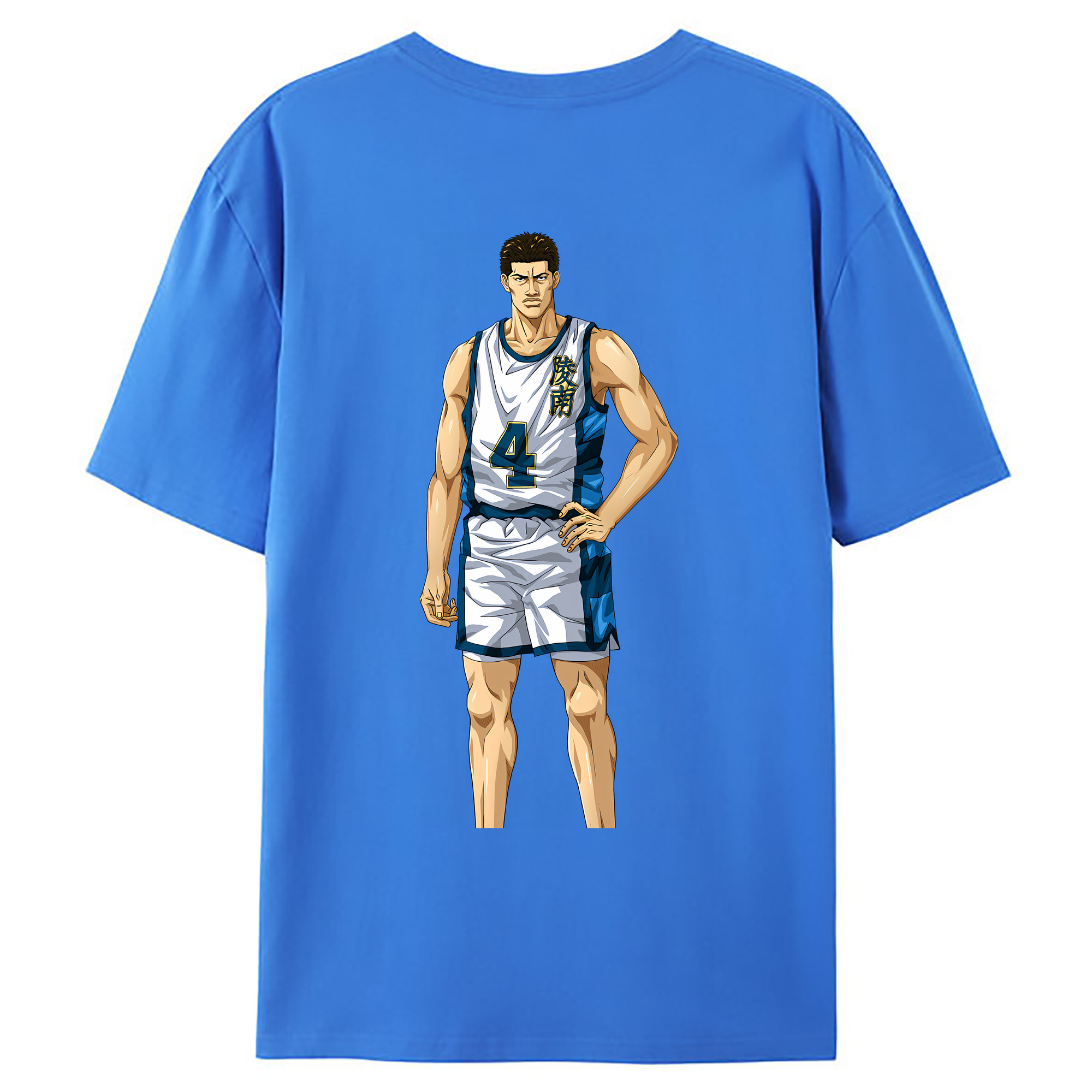 （画像用） SLAM DUNK／スラムダンク 綿100％ メンズ半袖Tシャツ（バックプリント） 通気性