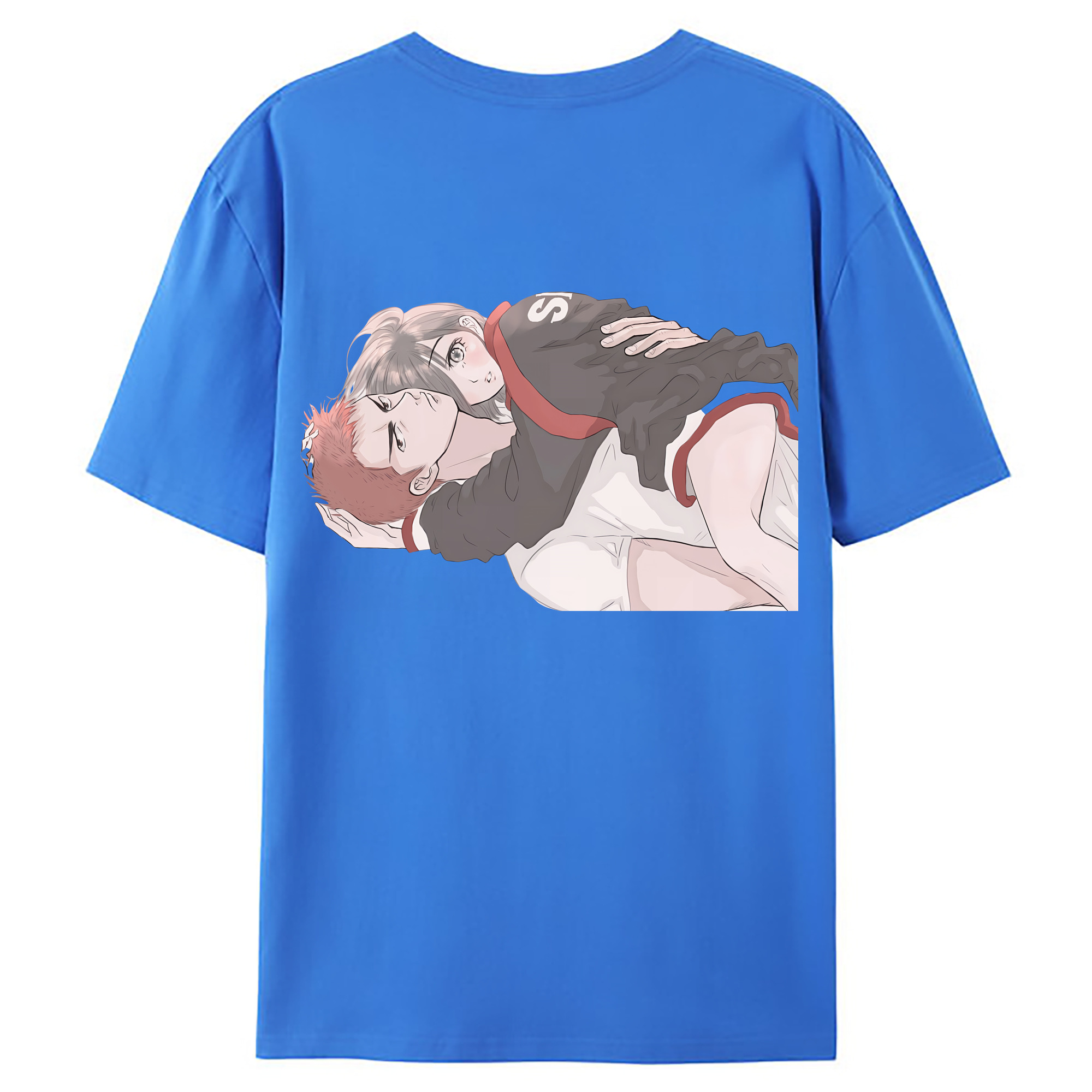 （画像用） SLAM DUNK／スラムダンク 綿100％ メンズ半袖Tシャツ（バックプリント） 通気性