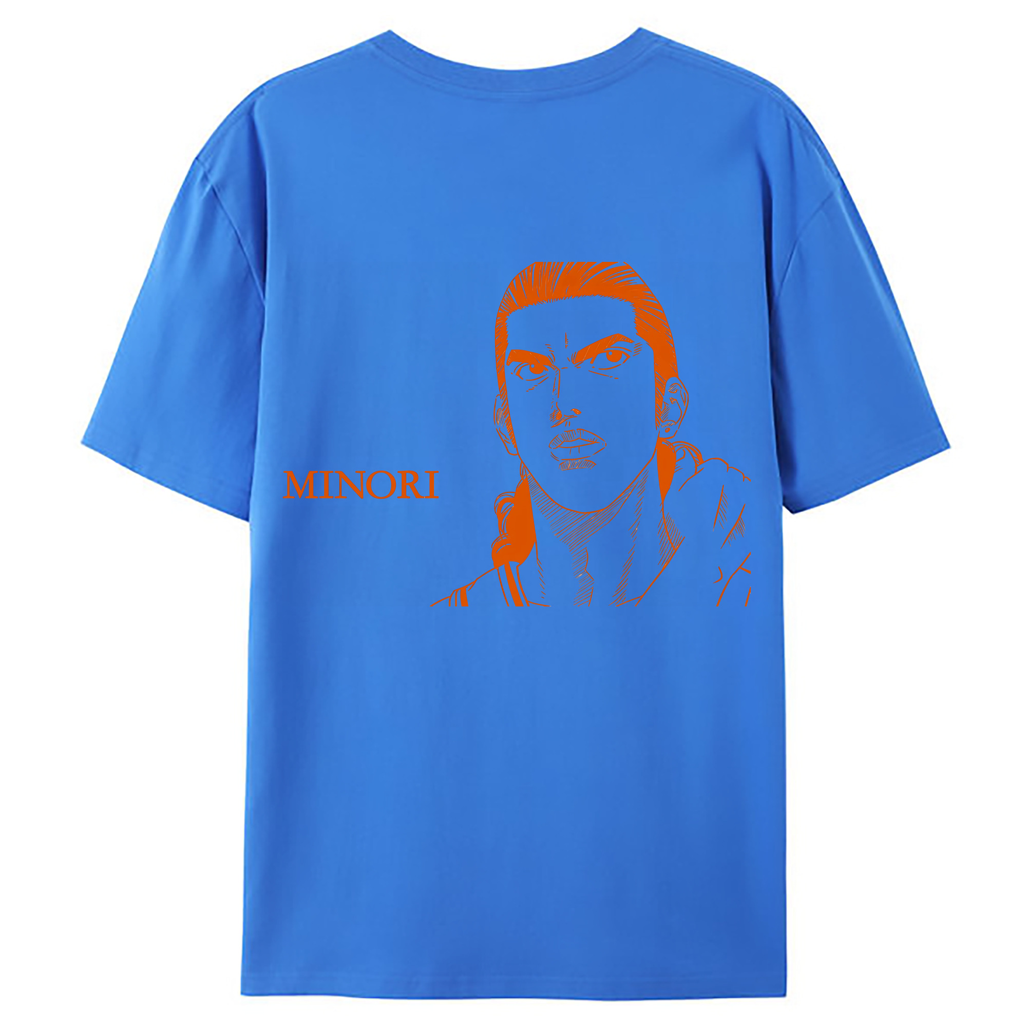 （画像用） SLAM DUNK／スラムダンク 綿100％ メンズ半袖Tシャツ（バックプリント） 通気性