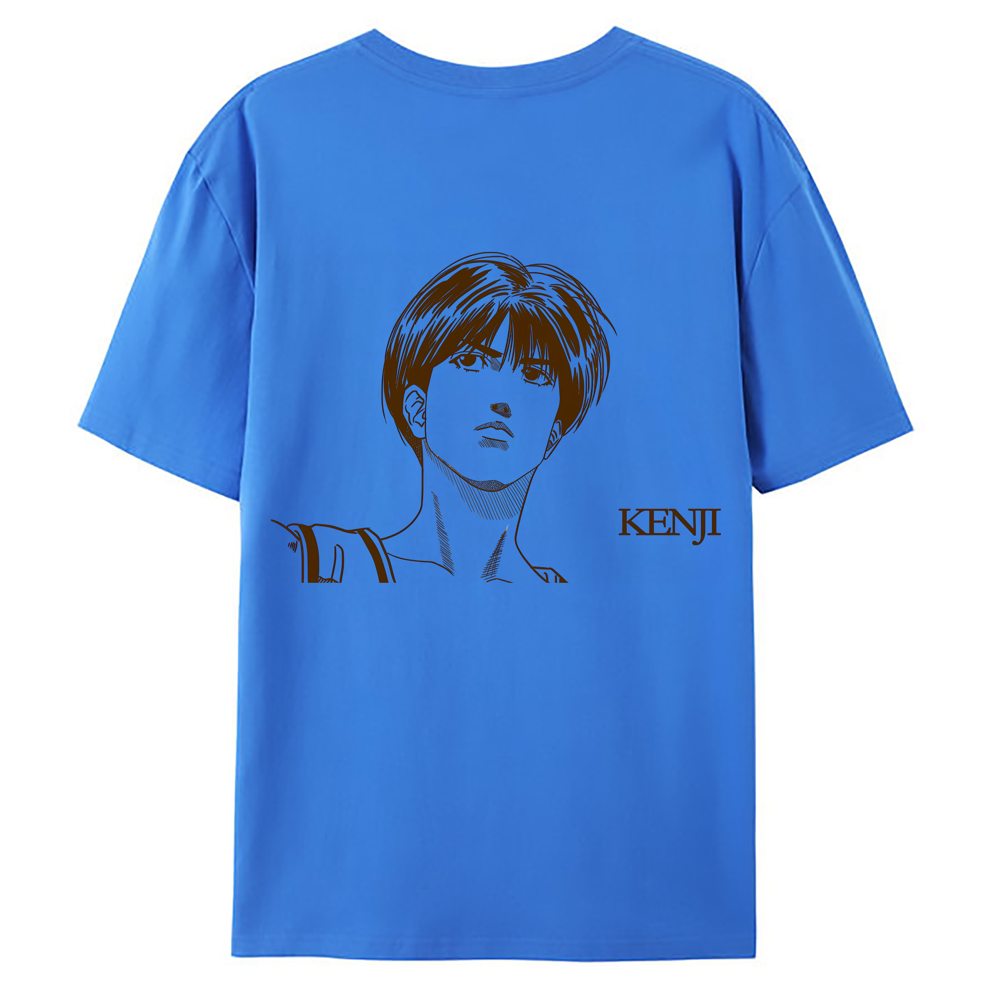 （画像用） SLAM DUNK／スラムダンク 綿100％ メンズ半袖Tシャツ（バックプリント） 通気性