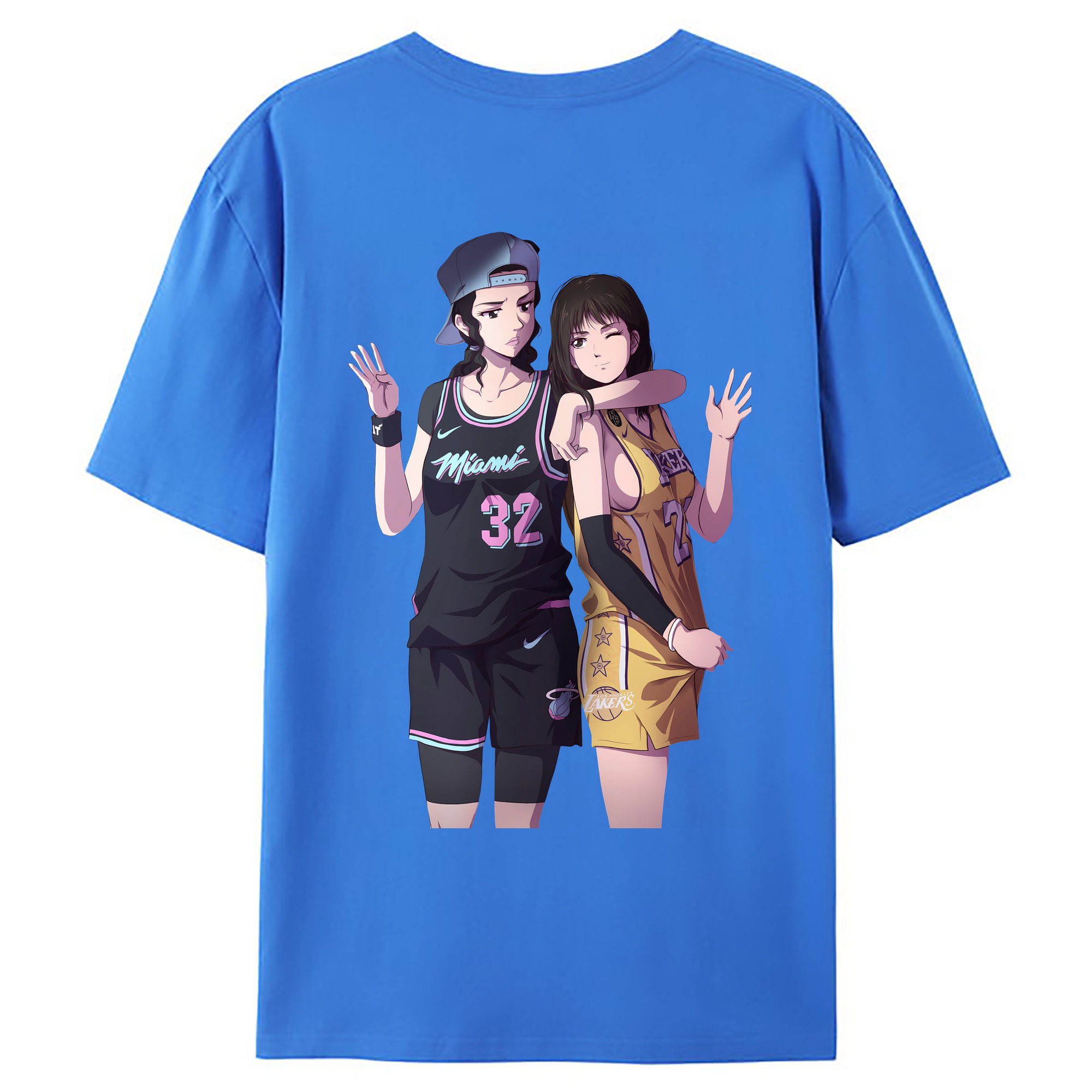 （画像用） SLAM DUNK／スラムダンク 綿100％ メンズ半袖Tシャツ（バックプリント） 通気性