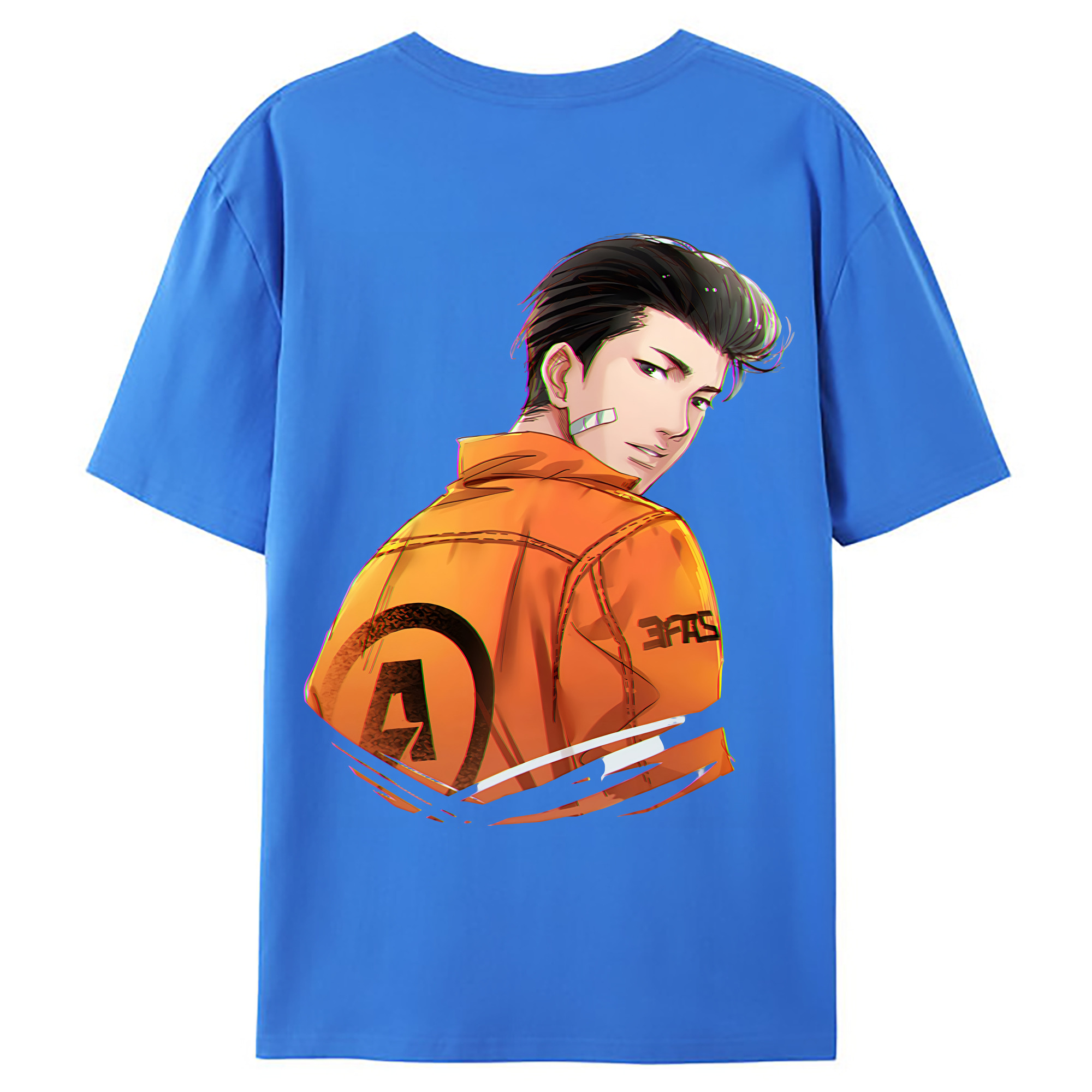 （画像用） SLAM DUNK／スラムダンク 綿100％ メンズ半袖Tシャツ（バックプリント） 通気性