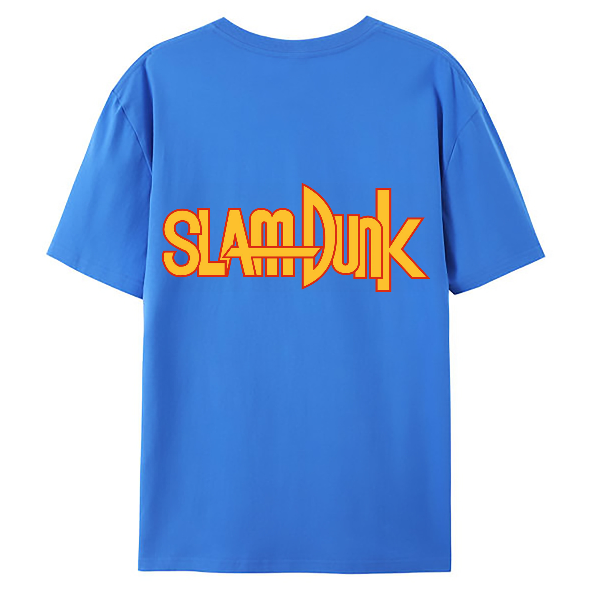 （画像用） SLAM DUNK／スラムダンク 綿100％ メンズ半袖Tシャツ（バックプリント） 通気性