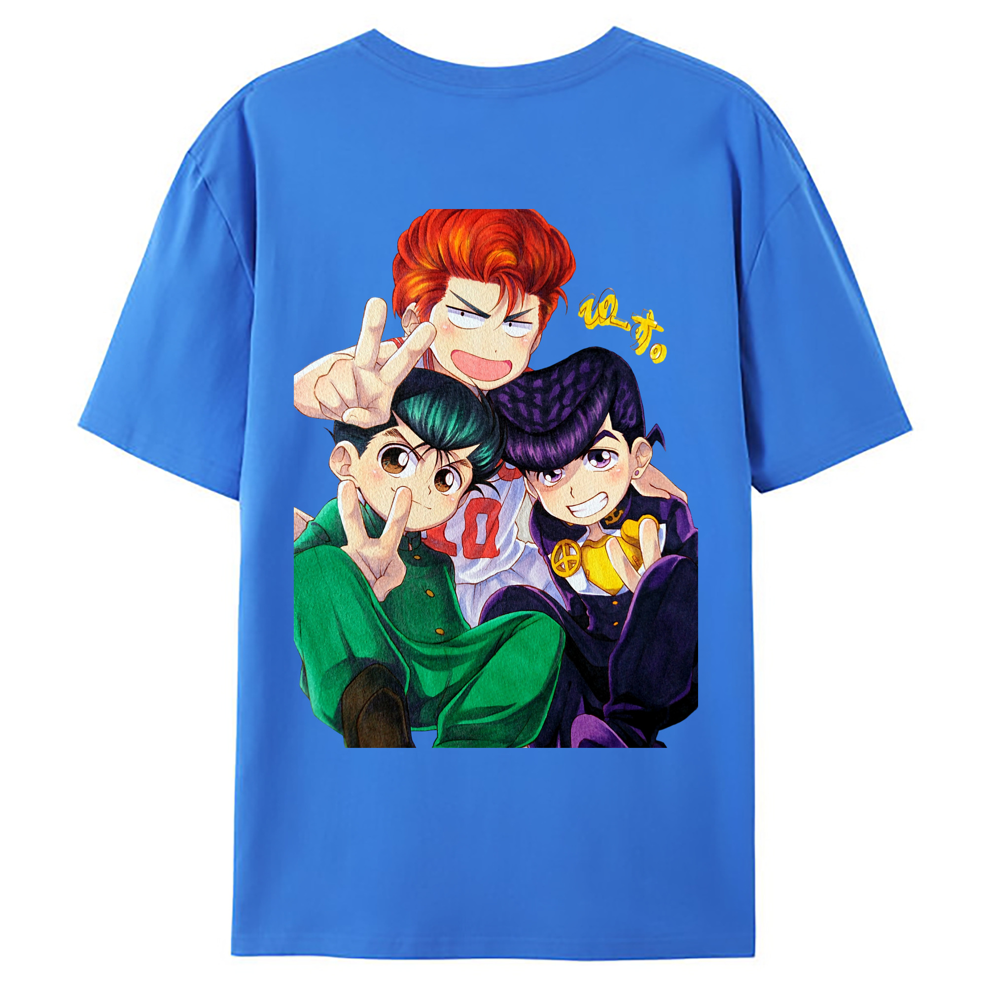 （画像用） SLAM DUNK／スラムダンク 綿100％ メンズ半袖Tシャツ（バックプリント） 通気性