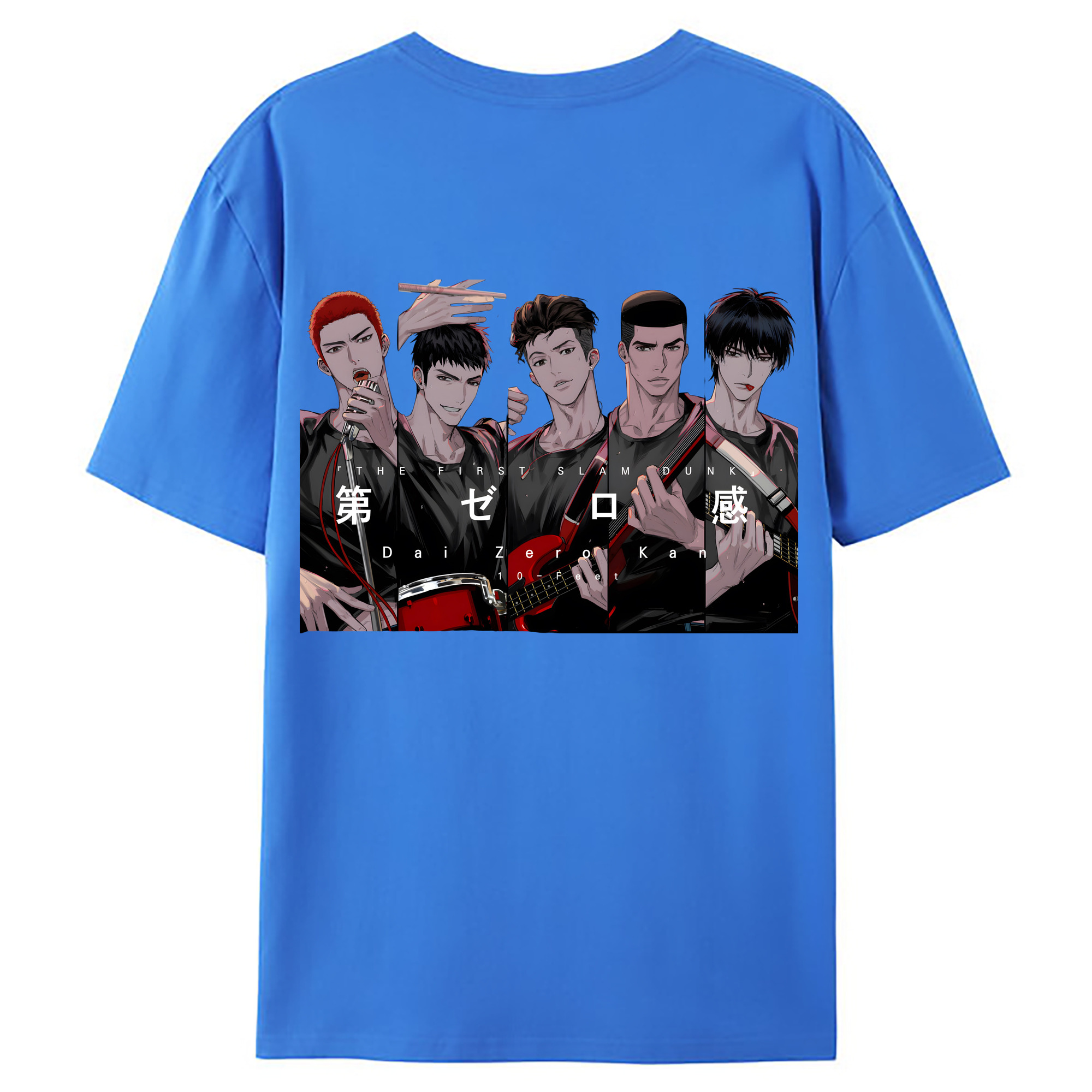 （画像用） SLAM DUNK／スラムダンク 綿100％ メンズ半袖Tシャツ（バックプリント） 通気性