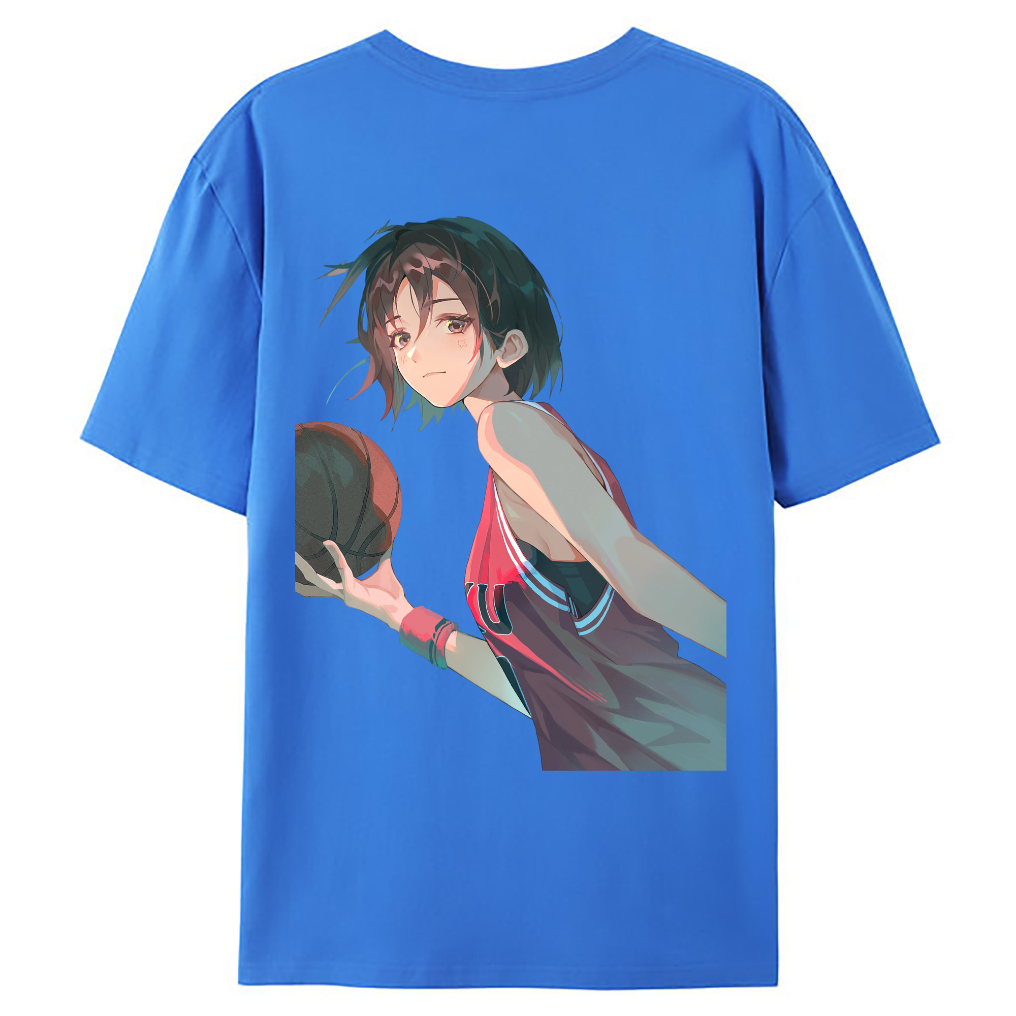（画像用） SLAM DUNK／スラムダンク 綿100％ メンズ半袖Tシャツ（バックプリント） 通気性