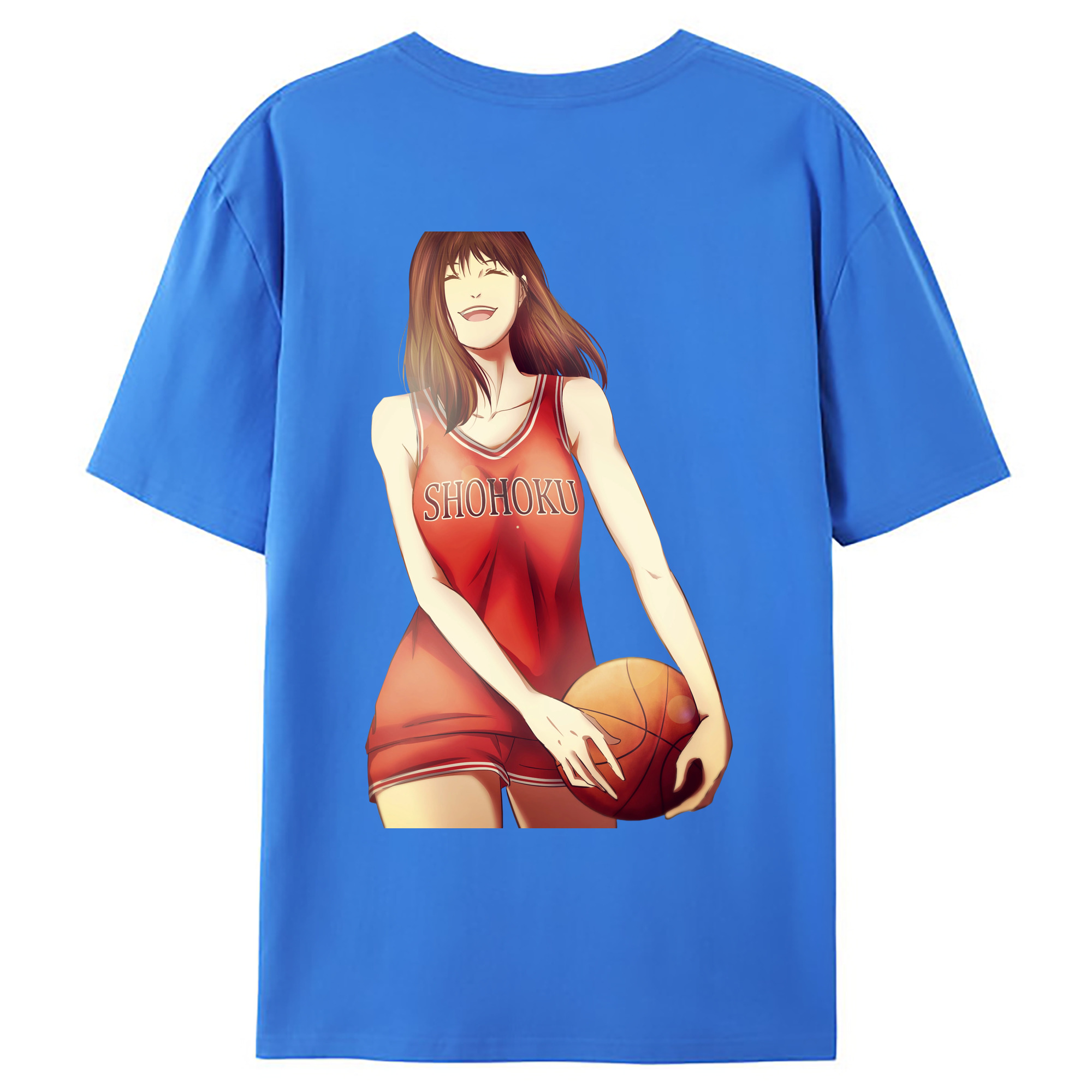 （画像用） SLAM DUNK／スラムダンク 綿100％ メンズ半袖Tシャツ（バックプリント） 通気性