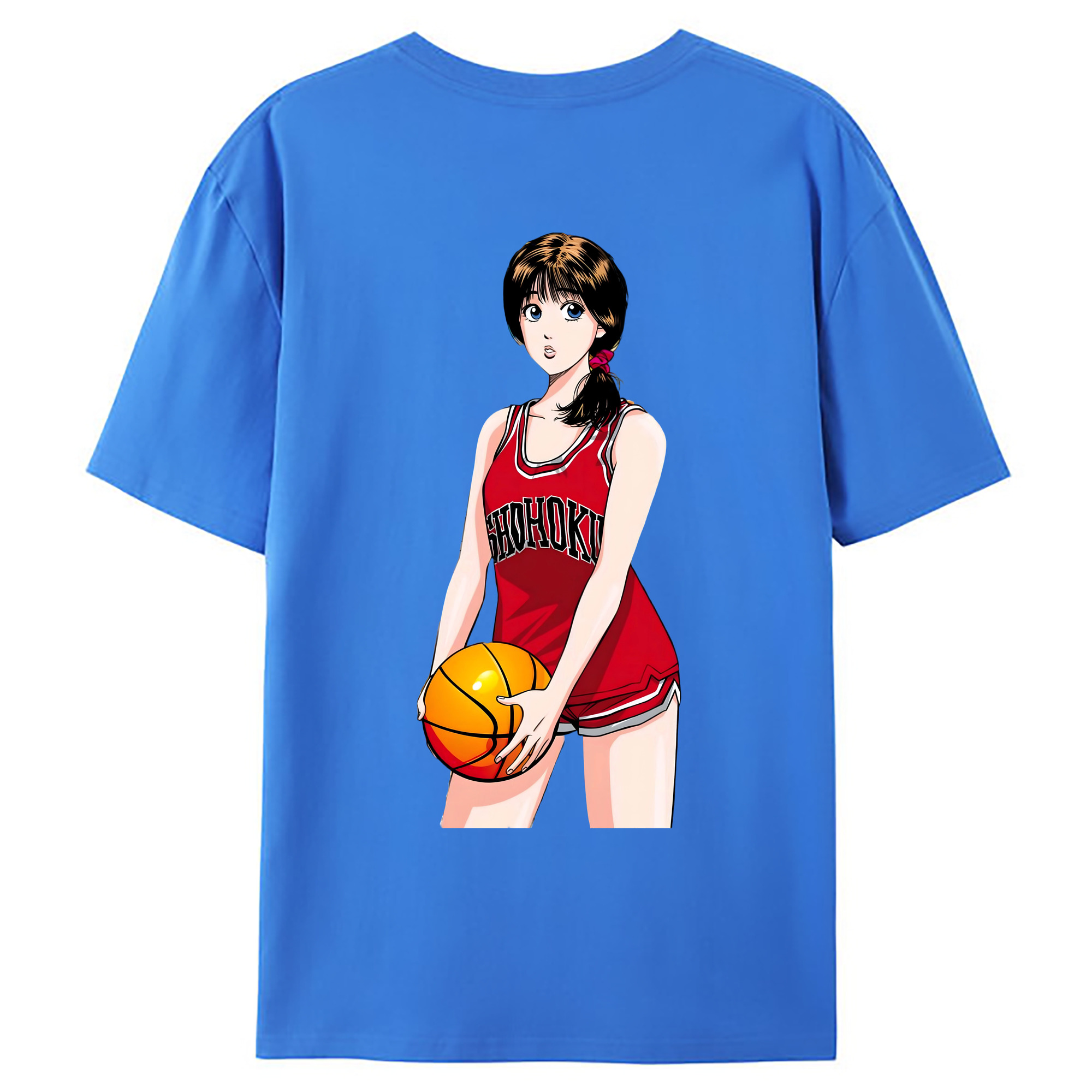（画像用） SLAM DUNK／スラムダンク 綿100％ メンズ半袖Tシャツ（バックプリント） 通気性