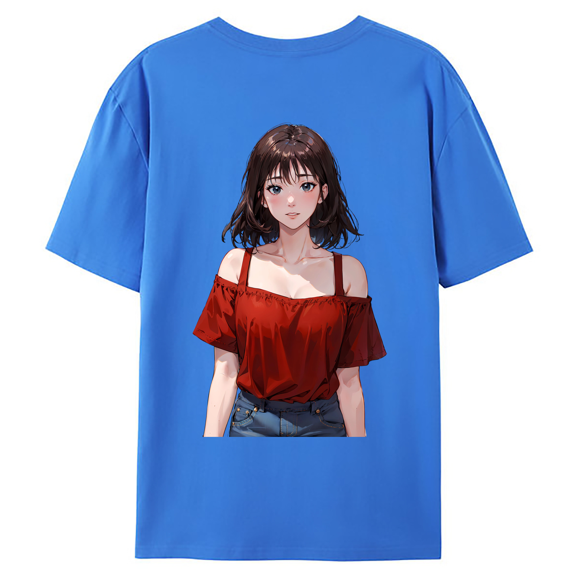 （画像用） SLAM DUNK／スラムダンク 綿100％ メンズ半袖Tシャツ（バックプリント） 通気性