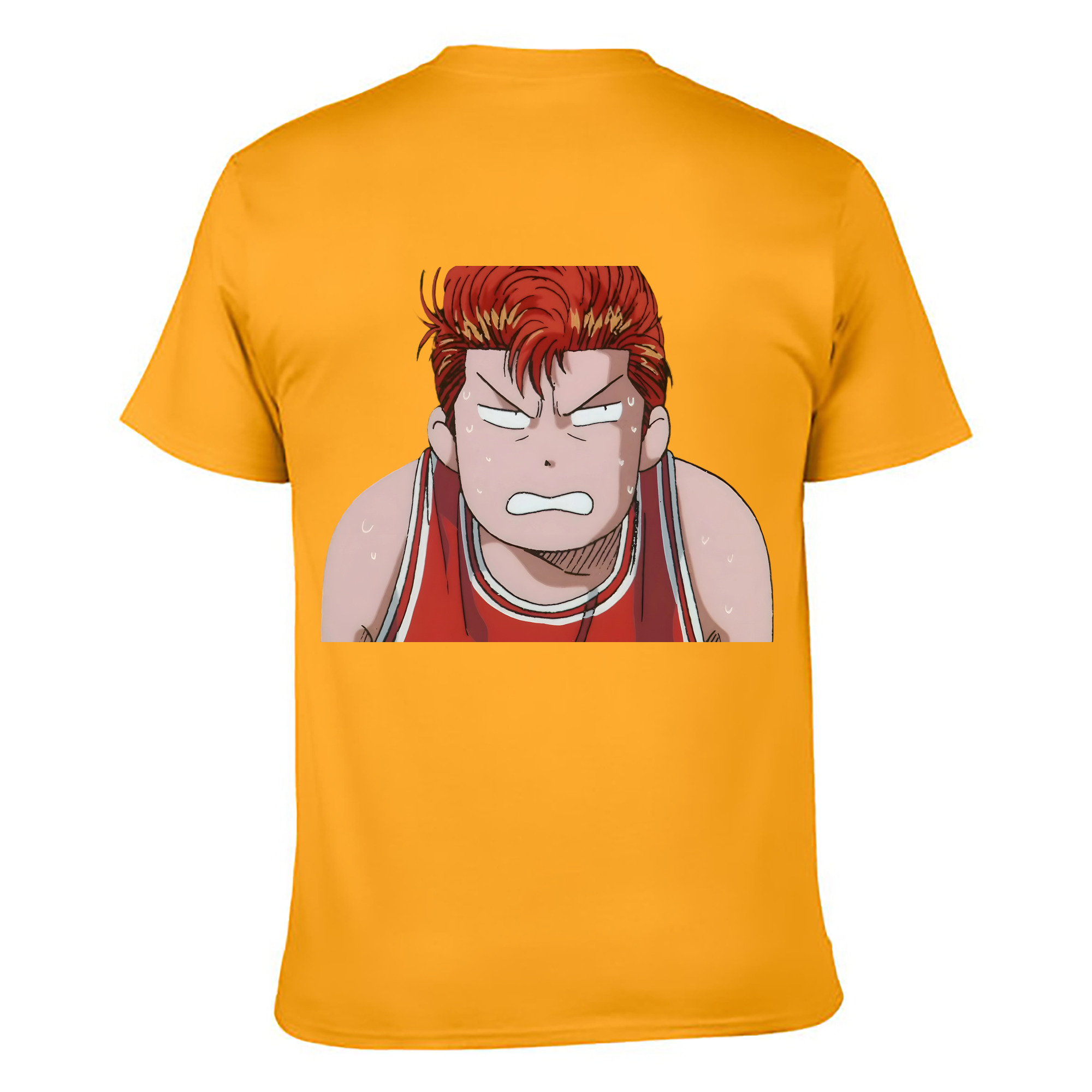 （画像用） SLAM DUNK／スラムダンク 綿100％ メンズ半袖Tシャツ（バックプリント） 通気性