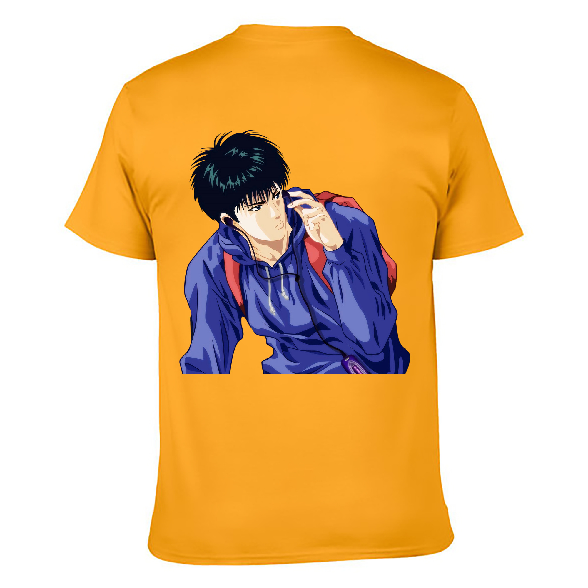 （画像用） SLAM DUNK／スラムダンク 綿100％ メンズ半袖Tシャツ（バックプリント） 通気性