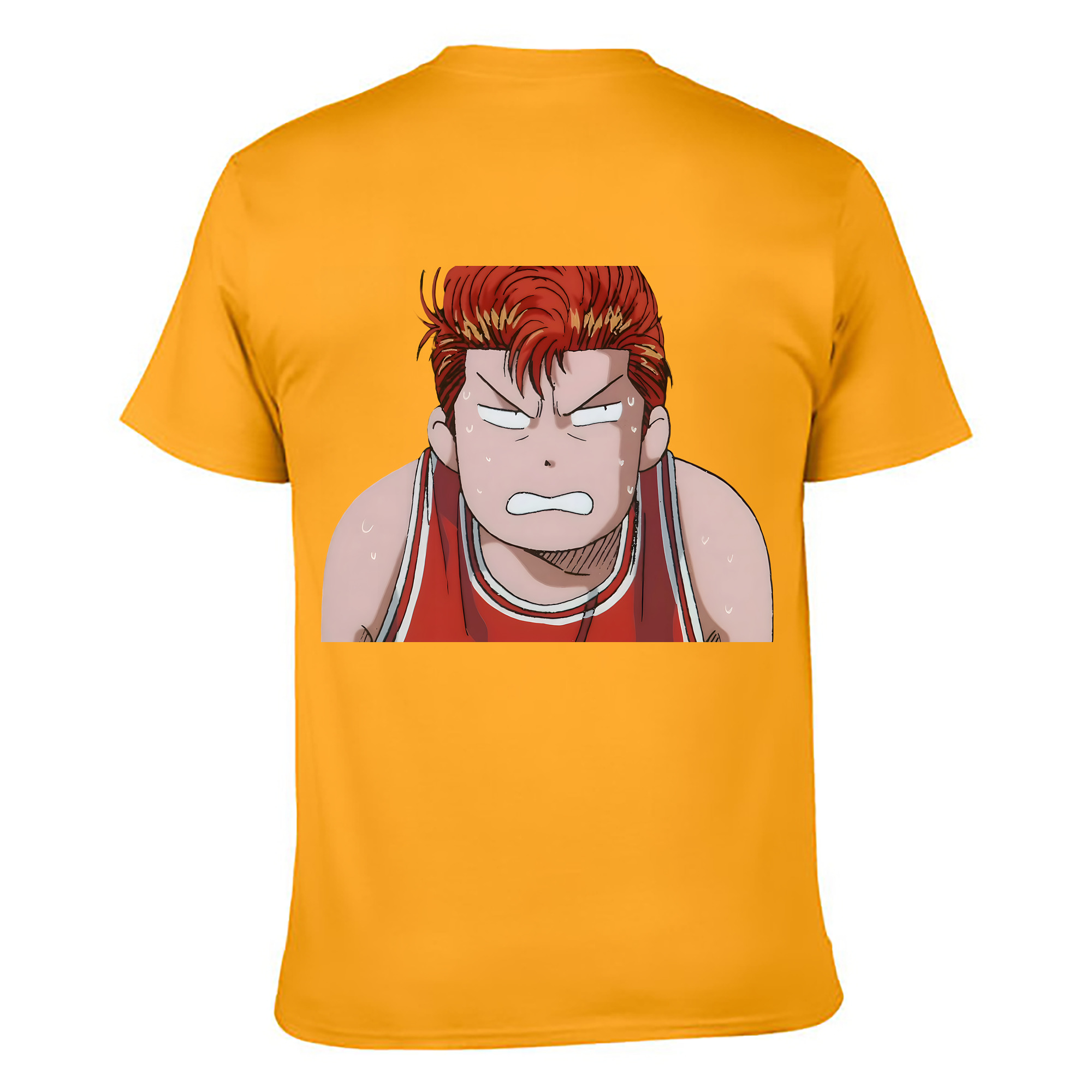 （画像用） SLAM DUNK／スラムダンク 綿100％ メンズ半袖Tシャツ（バックプリント） 通気性