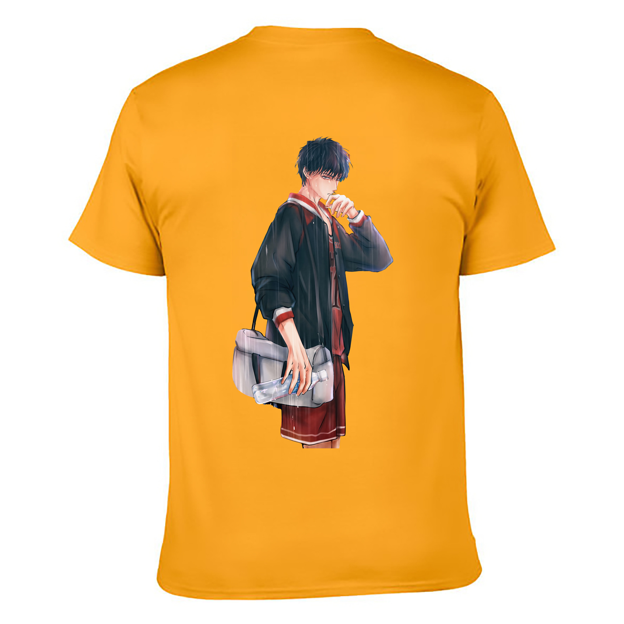 （画像用） SLAM DUNK／スラムダンク 綿100％ メンズ半袖Tシャツ（バックプリント） 通気性