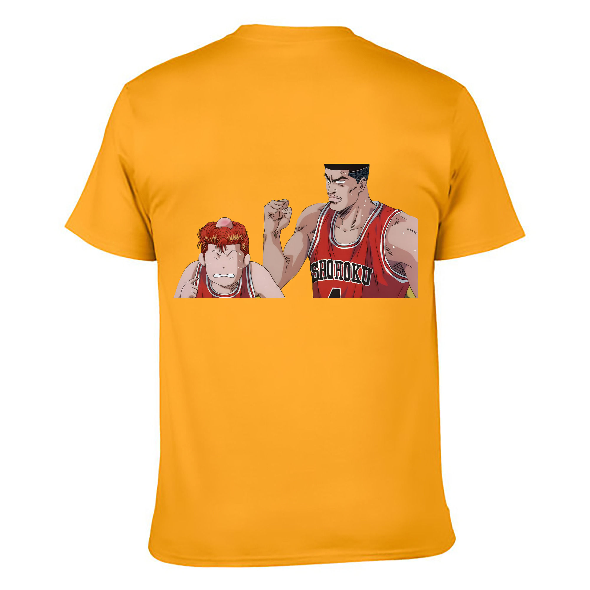 （画像用） SLAM DUNK／スラムダンク 綿100％ メンズ半袖Tシャツ（バックプリント） 通気性