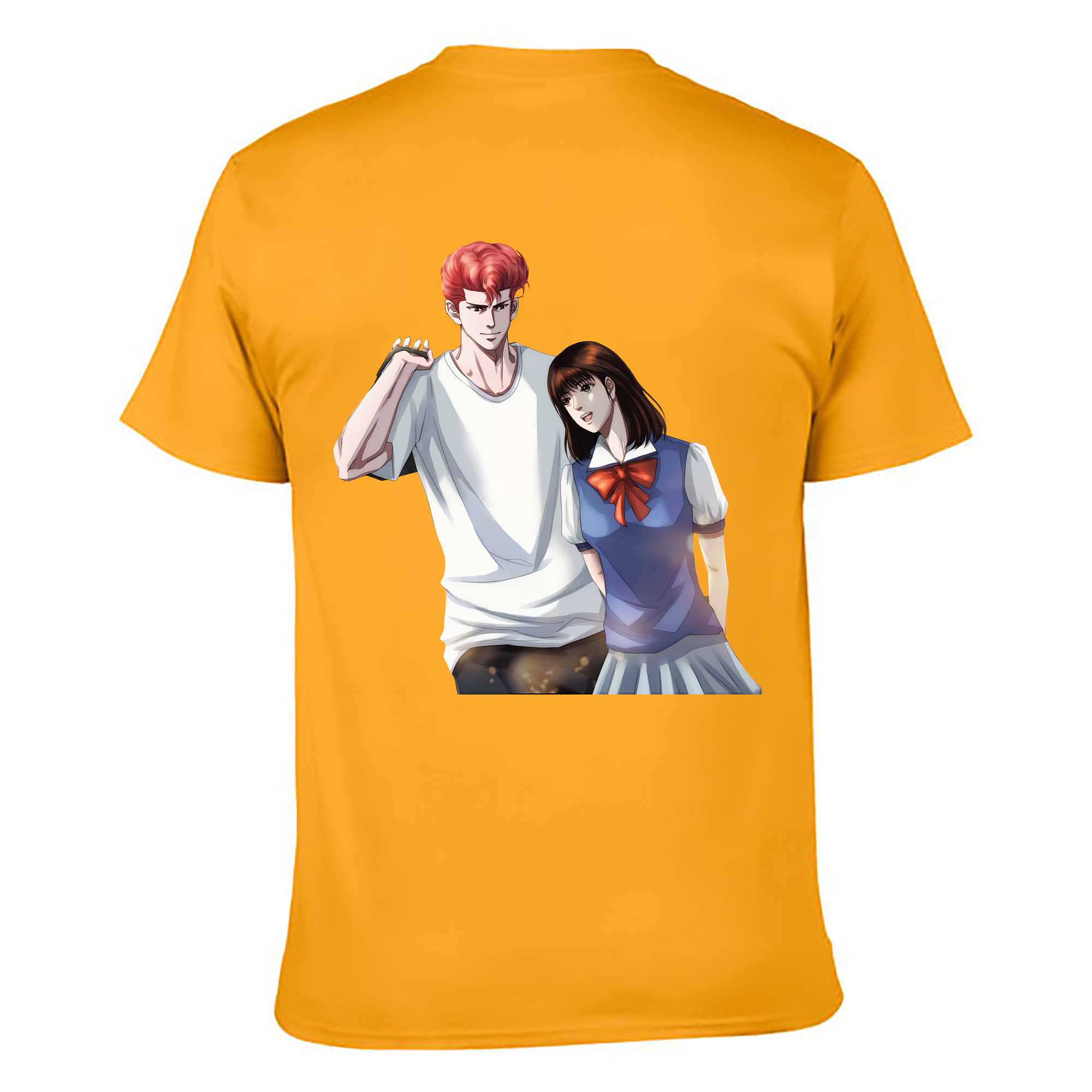 （画像用） SLAM DUNK／スラムダンク 綿100％ メンズ半袖Tシャツ（バックプリント） 通気性