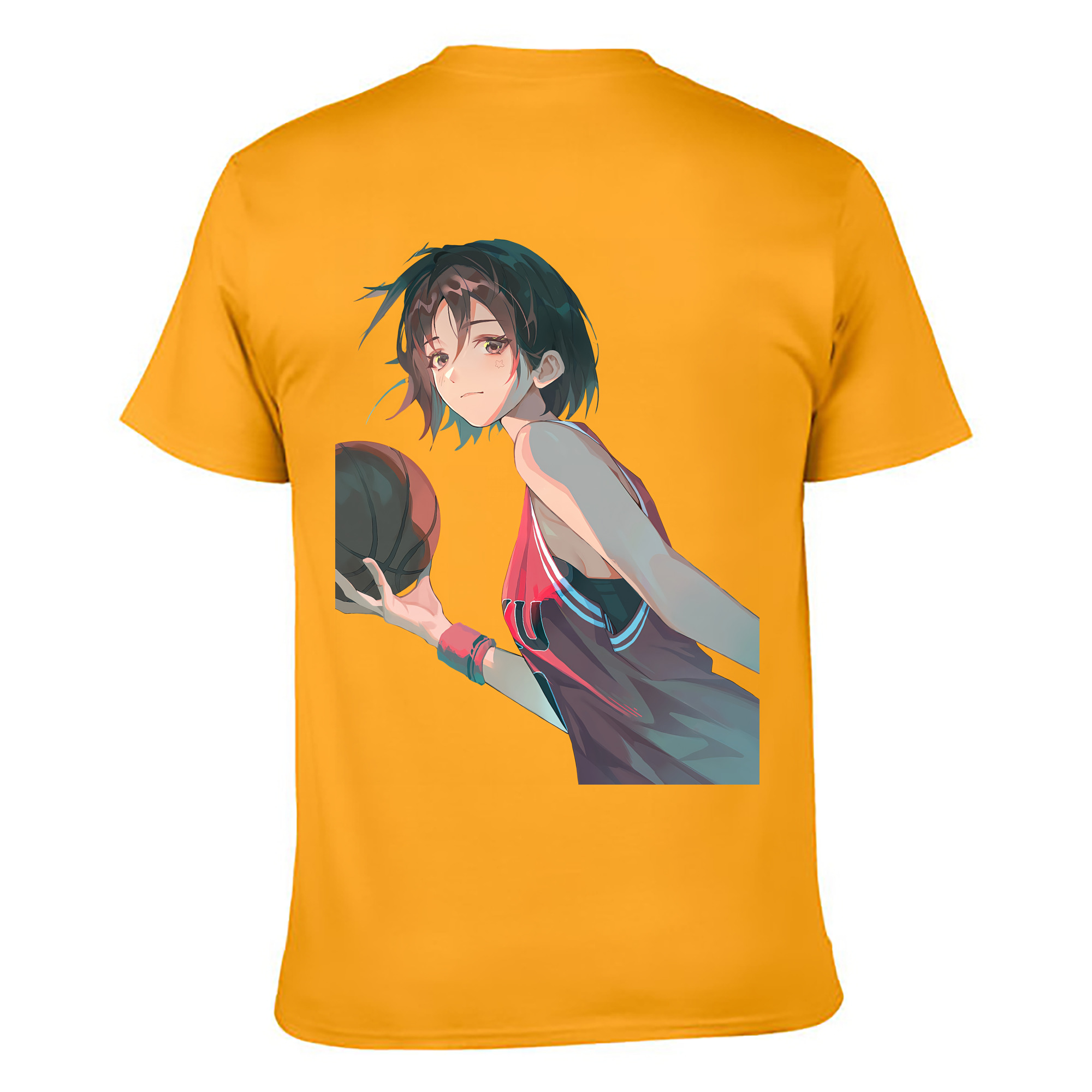 （画像用） SLAM DUNK／スラムダンク 綿100％ メンズ半袖Tシャツ（バックプリント） 通気性