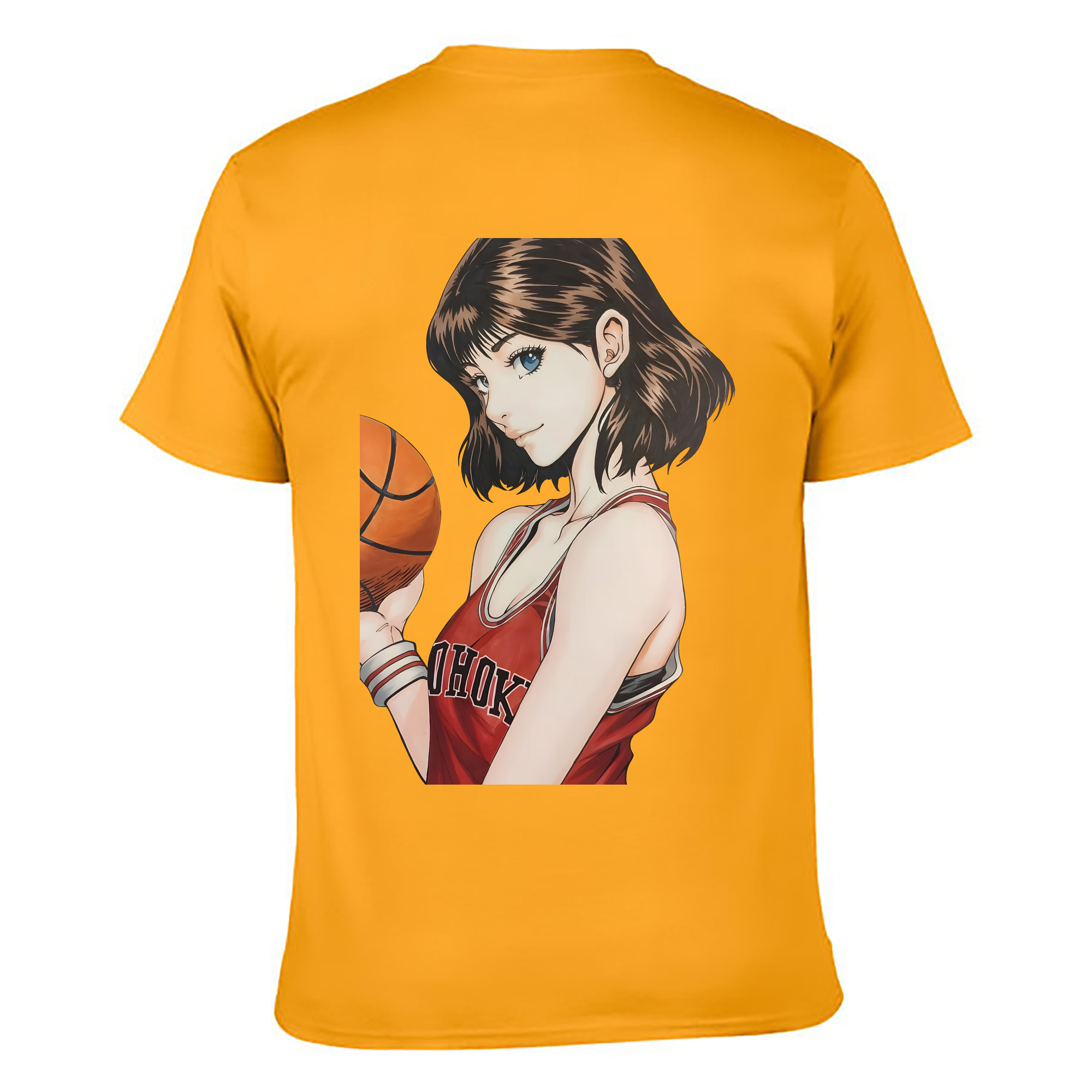 （画像用） SLAM DUNK／スラムダンク 綿100％ メンズ半袖Tシャツ（バックプリント） 通気性