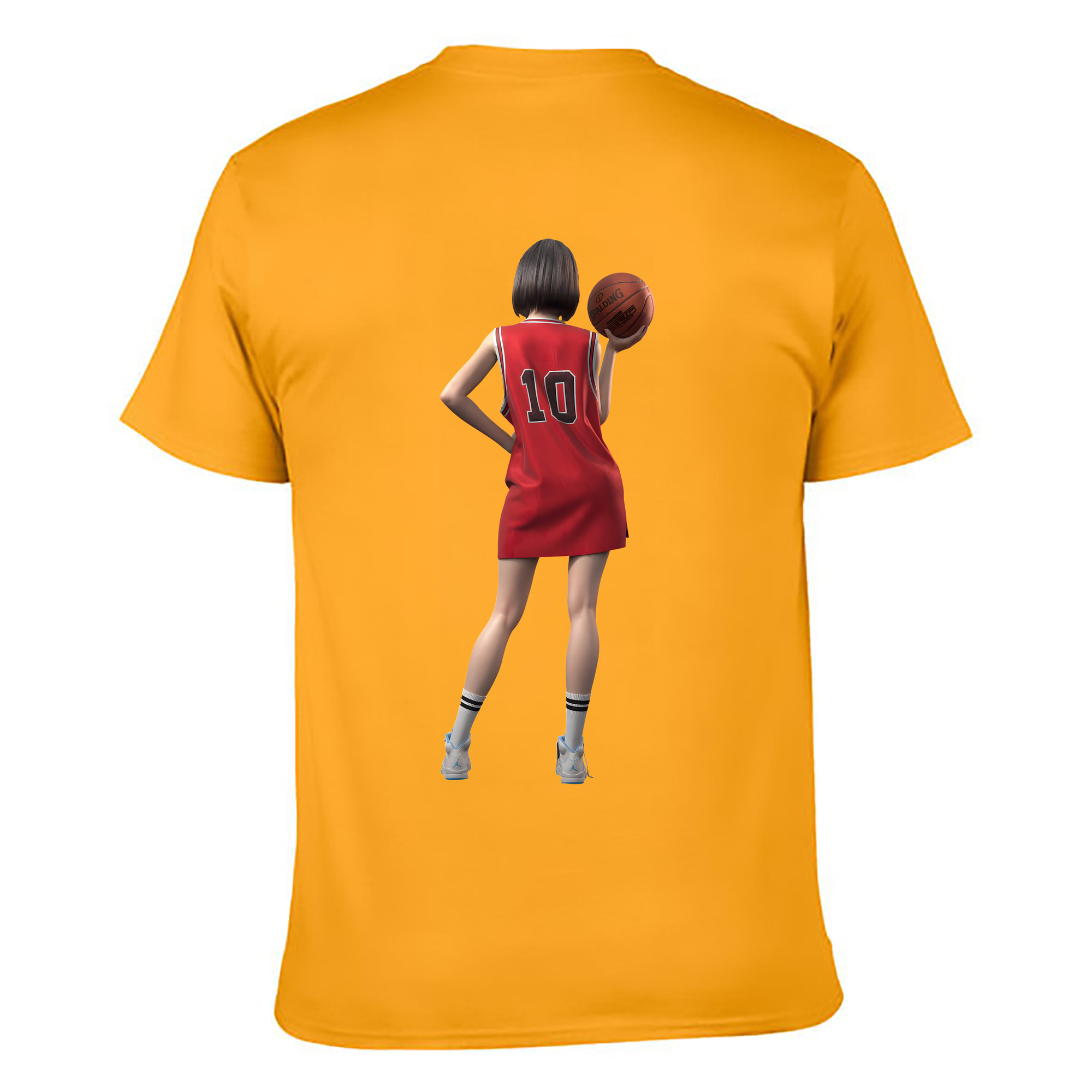 （画像用） SLAM DUNK／スラムダンク 綿100％ メンズ半袖Tシャツ（バックプリント） 通気性