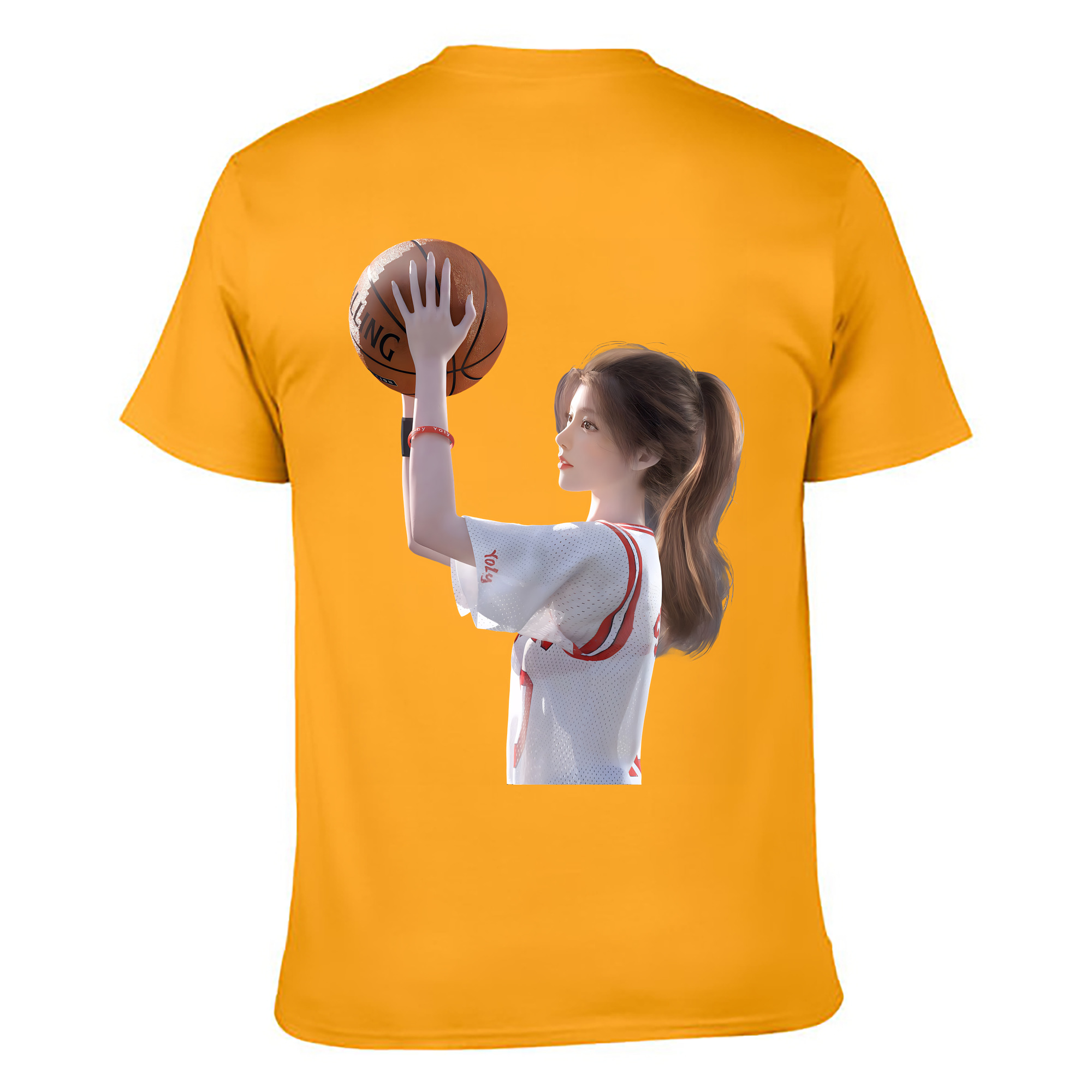 （画像用） SLAM DUNK／スラムダンク 綿100％ メンズ半袖Tシャツ（バックプリント） 通気性