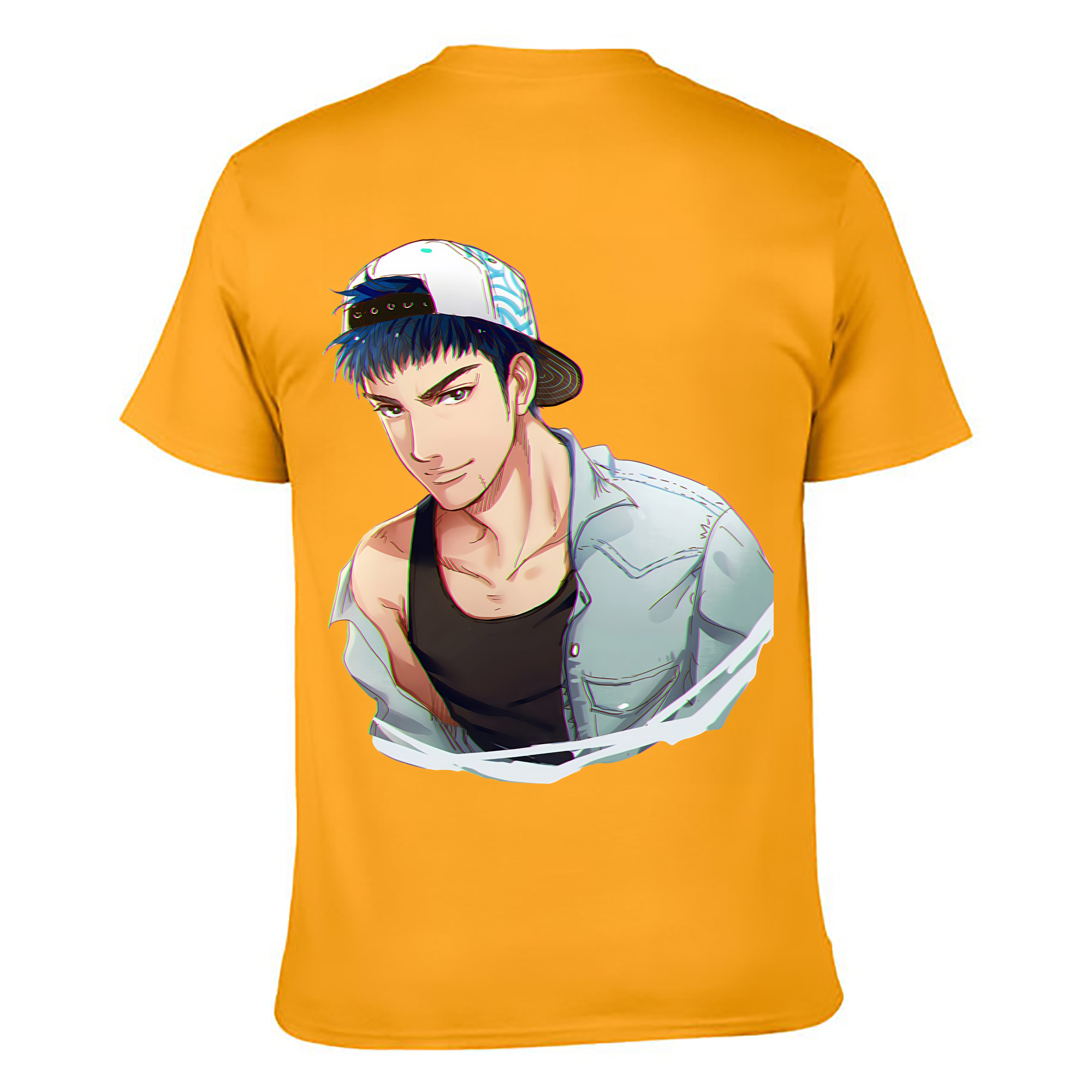 （画像用） SLAM DUNK／スラムダンク 綿100％ メンズ半袖Tシャツ（バックプリント） 通気性
