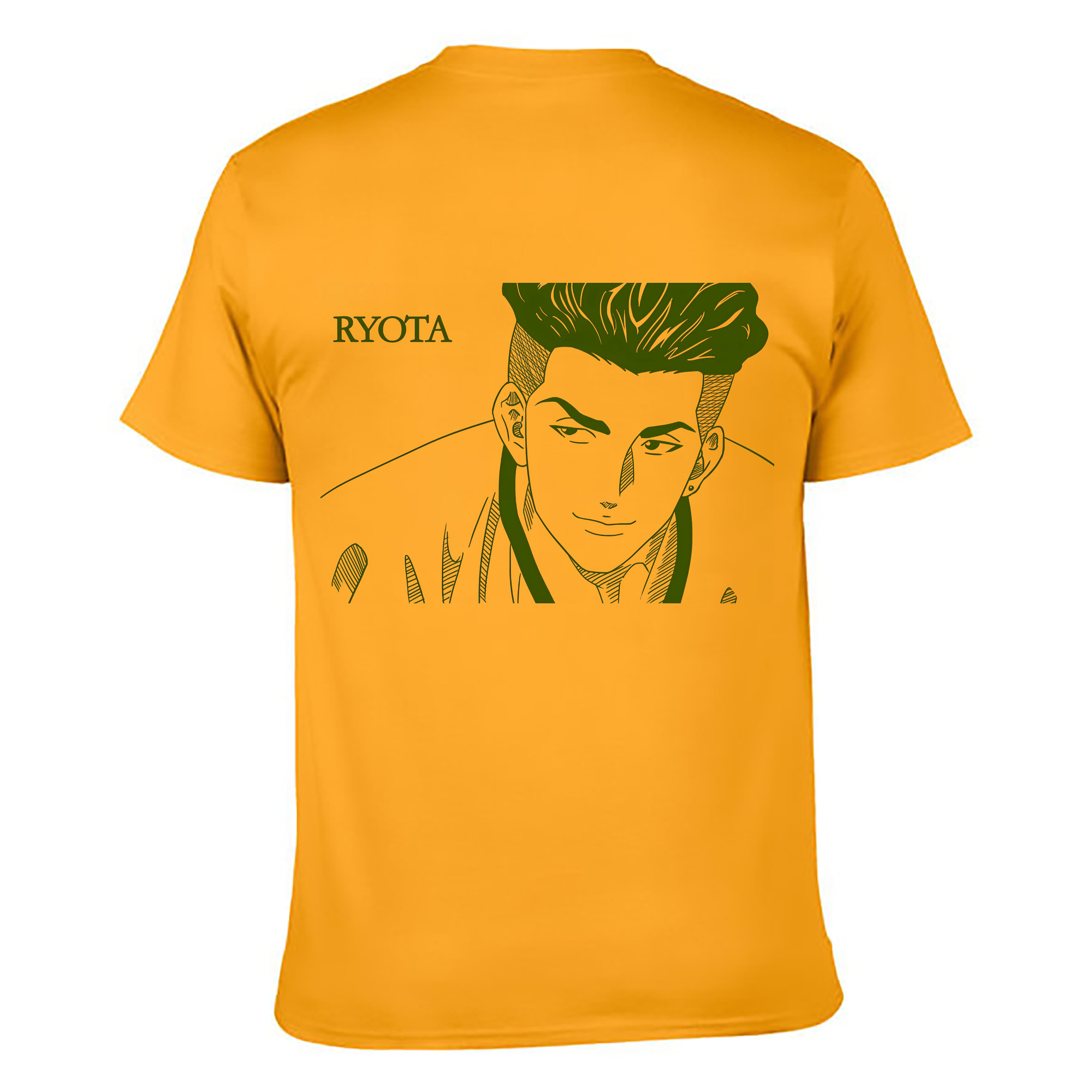 （画像用） SLAM DUNK／スラムダンク 綿100％ メンズ半袖Tシャツ（バックプリント） 通気性