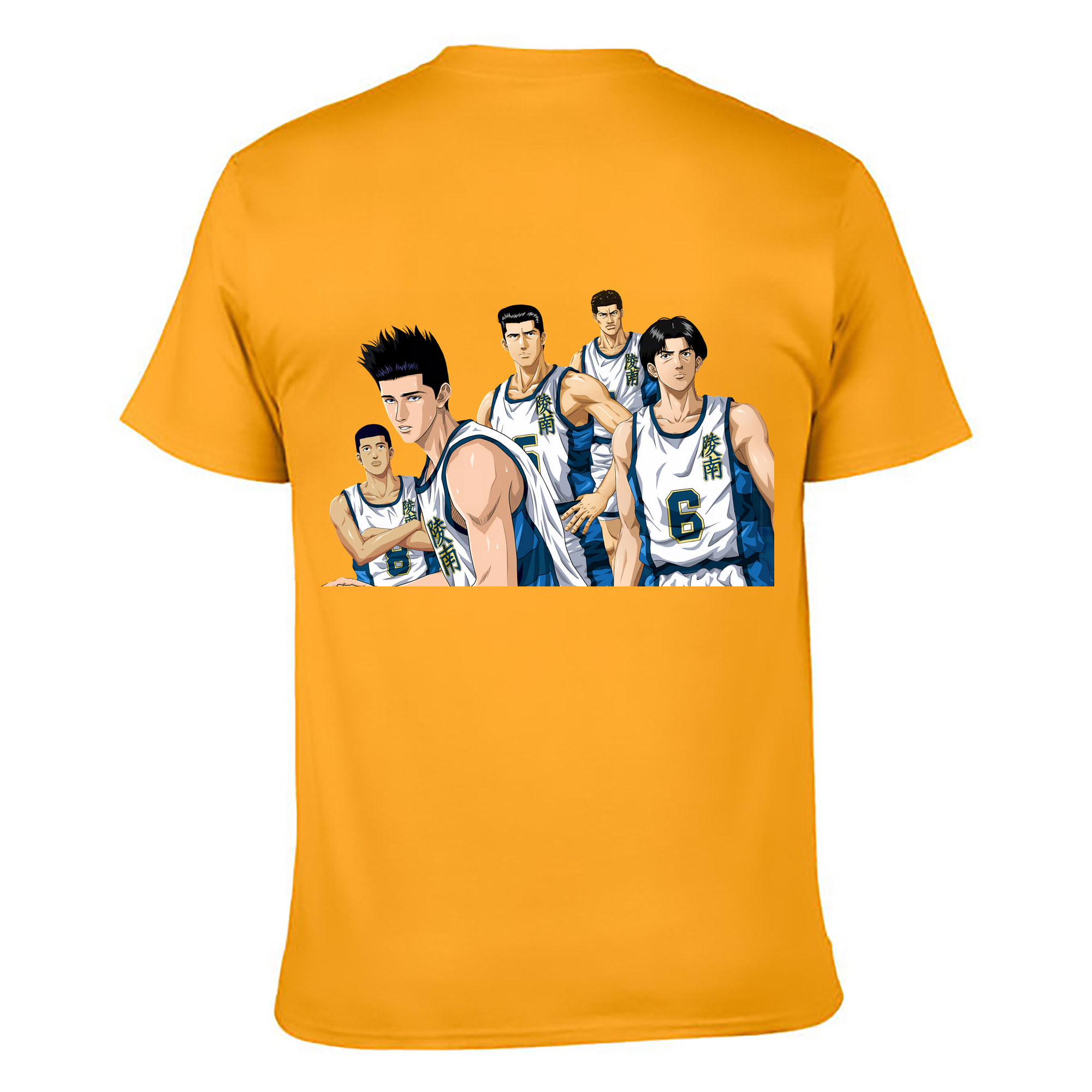 （画像用） SLAM DUNK／スラムダンク 綿100％ メンズ半袖Tシャツ（バックプリント） 通気性