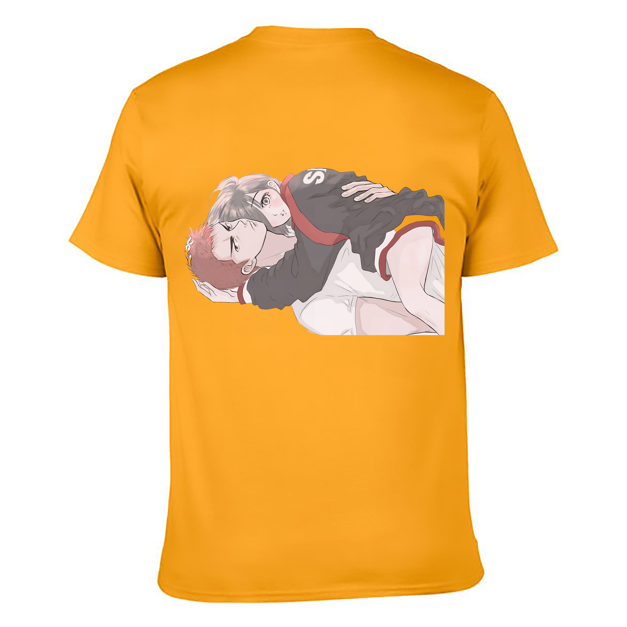 （画像用） SLAM DUNK／スラムダンク 綿100％ メンズ半袖Tシャツ（バックプリント） 通気性