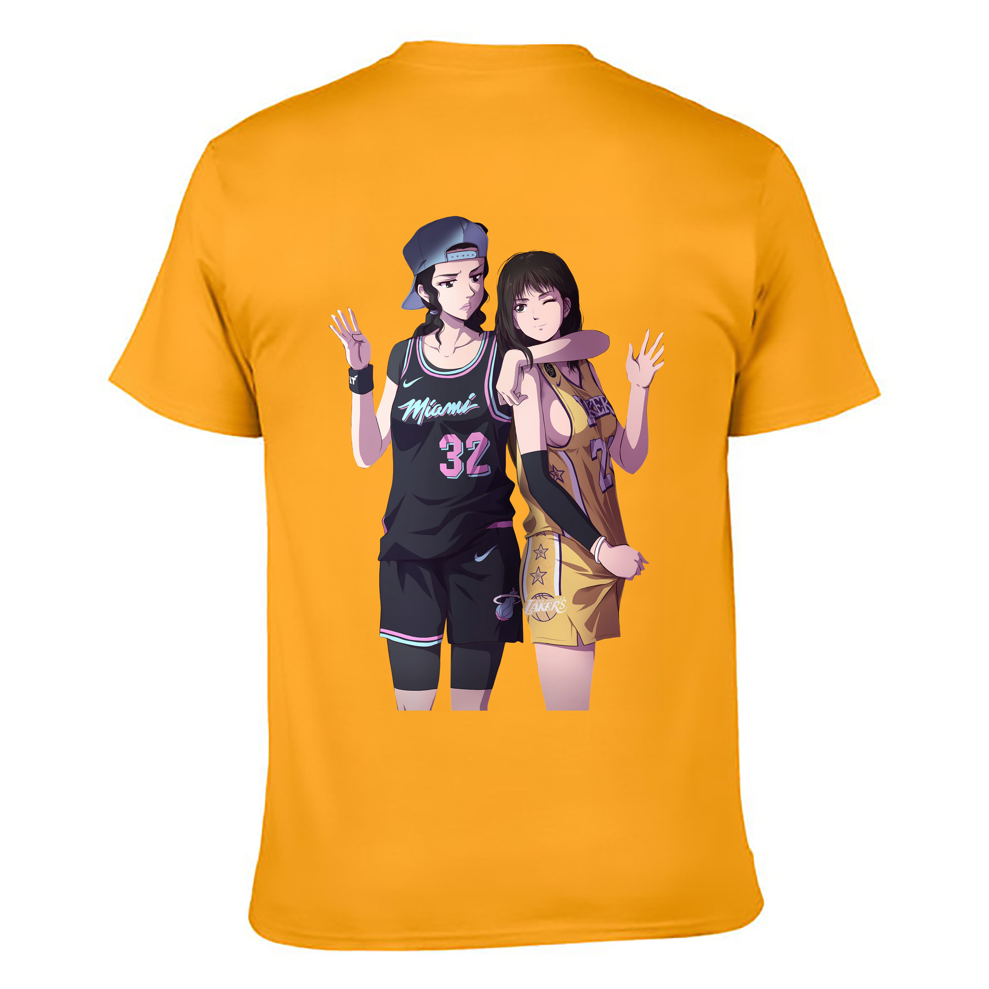（画像用） SLAM DUNK／スラムダンク 綿100％ メンズ半袖Tシャツ（バックプリント） 通気性