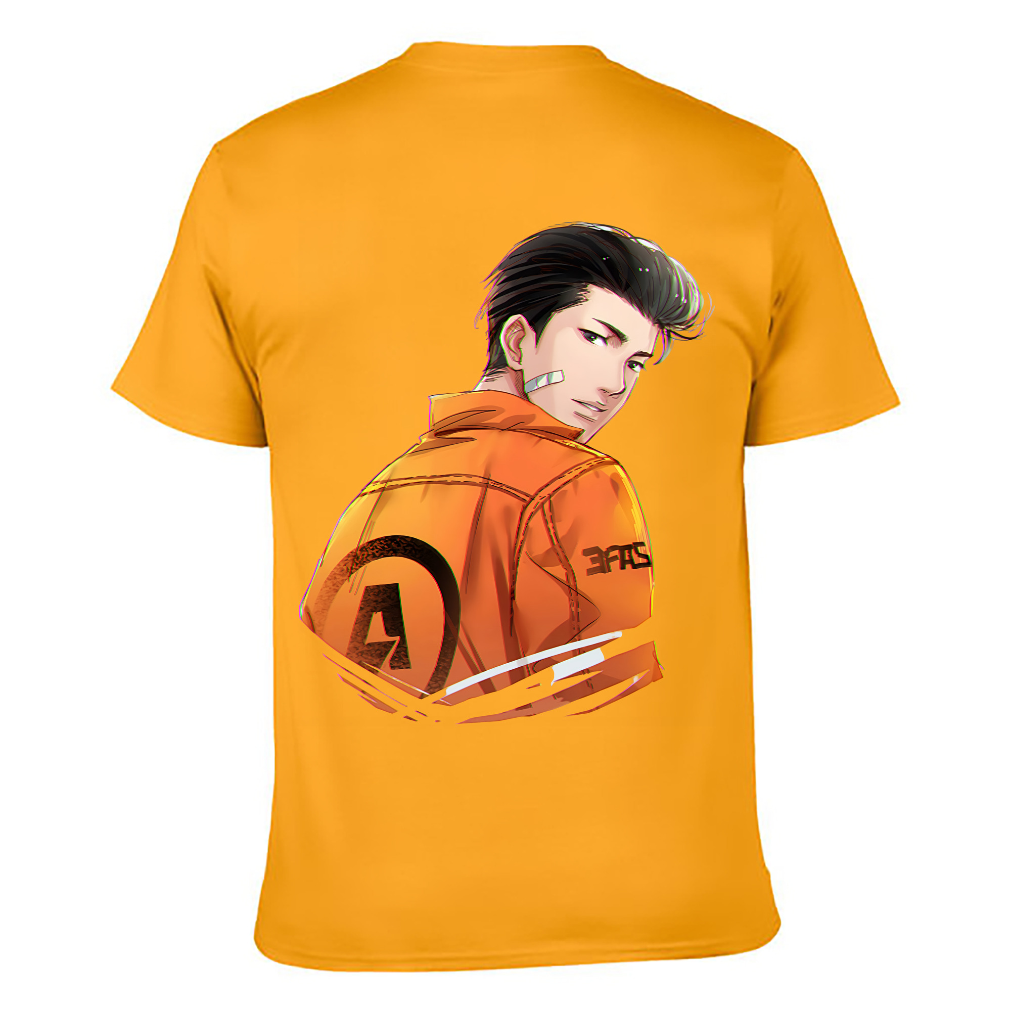 （画像用） SLAM DUNK／スラムダンク 綿100％ メンズ半袖Tシャツ（バックプリント） 通気性