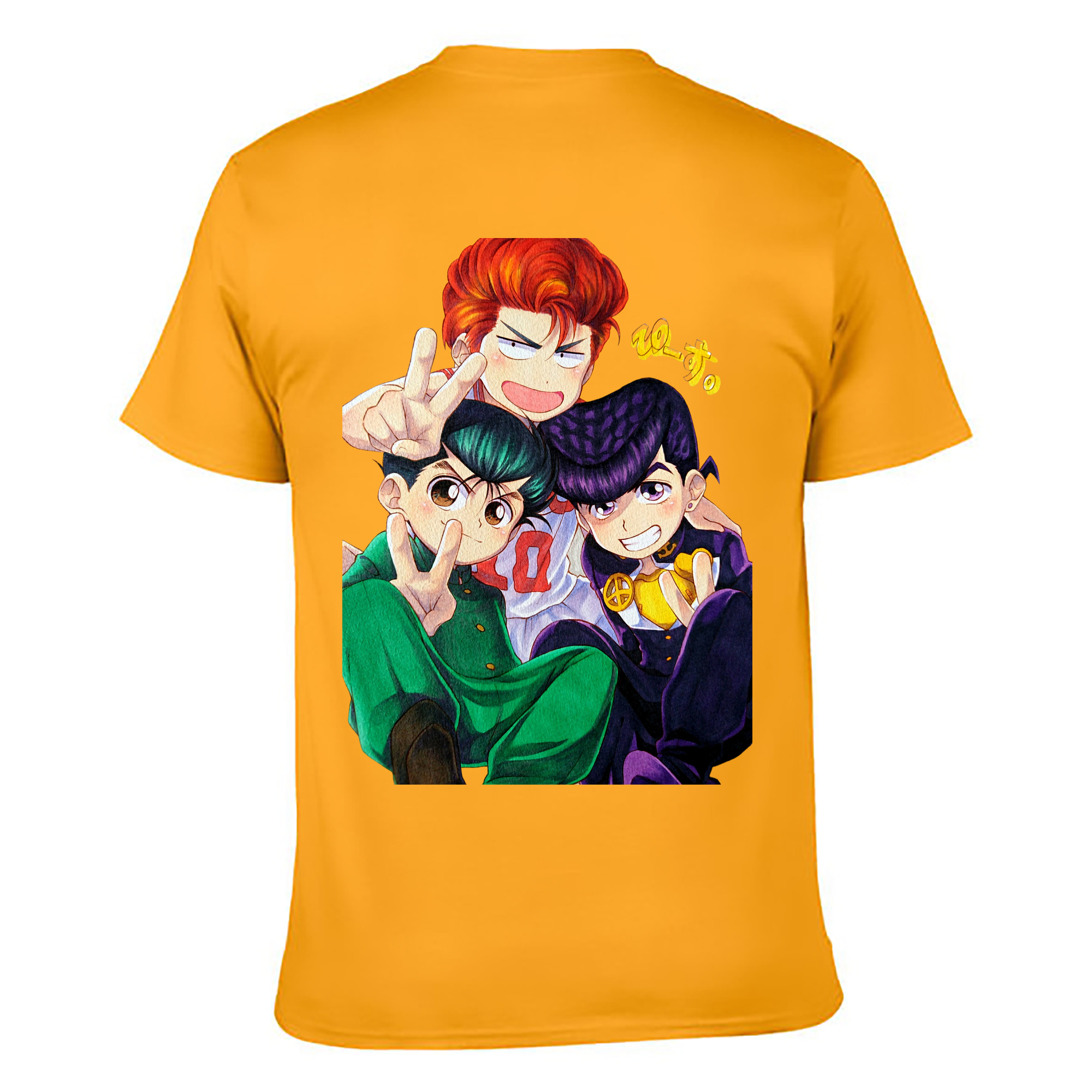 （画像用） SLAM DUNK／スラムダンク 綿100％ メンズ半袖Tシャツ（バックプリント） 通気性