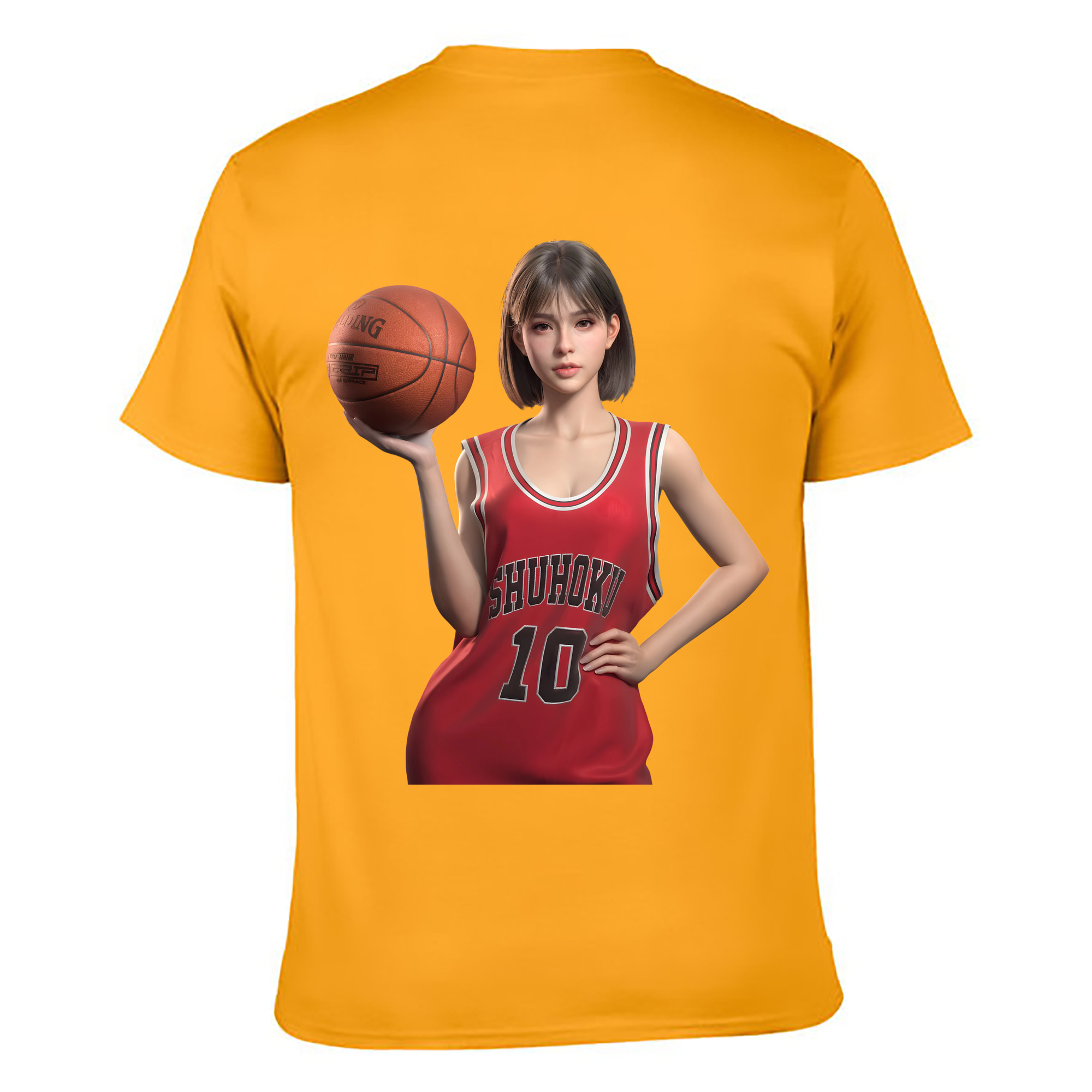 （画像用） SLAM DUNK／スラムダンク 綿100％ メンズ半袖Tシャツ（バックプリント） 通気性