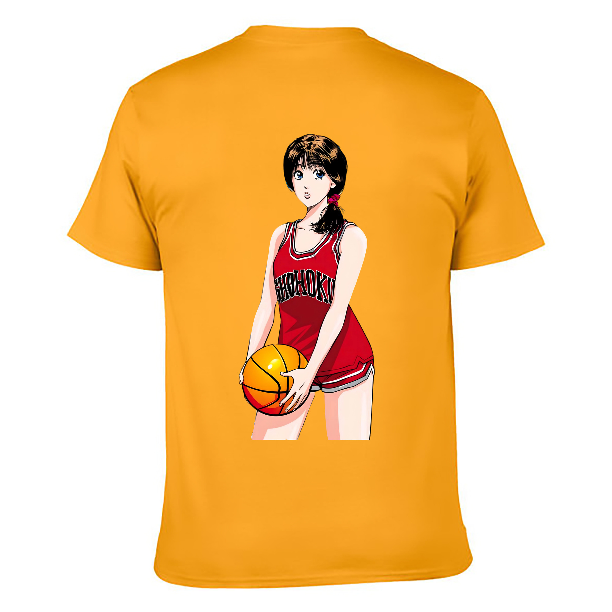 （画像用） SLAM DUNK／スラムダンク 綿100％ メンズ半袖Tシャツ（バックプリント） 通気性